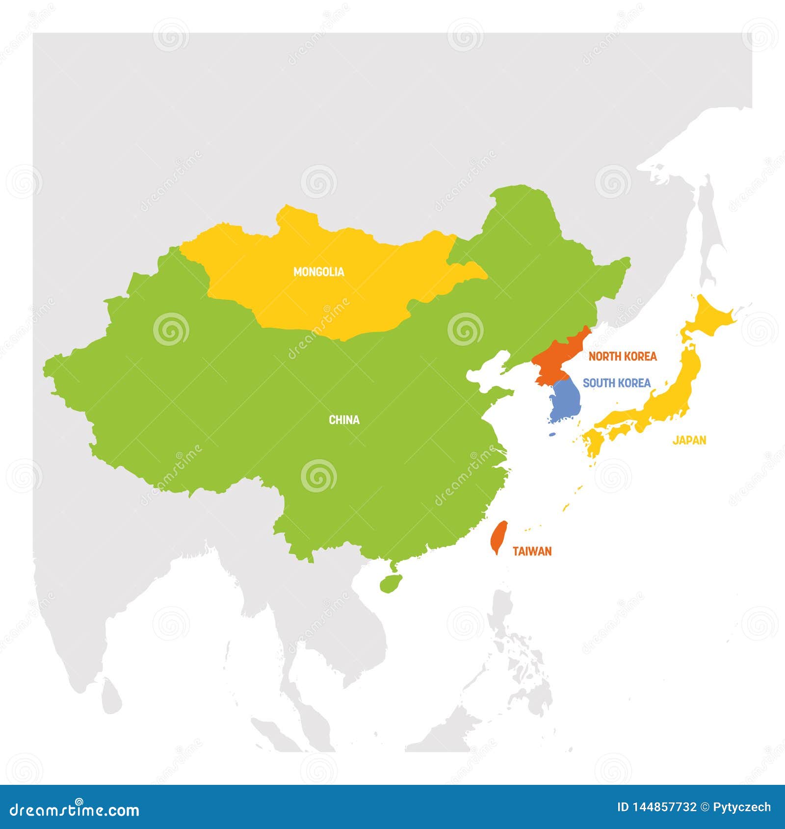 Asia region. Восточная Азия на карте. Северо Восточная Азия на карте. Карта Юго-Восточной Азии и Китая. Северо-Восток Азии карта.