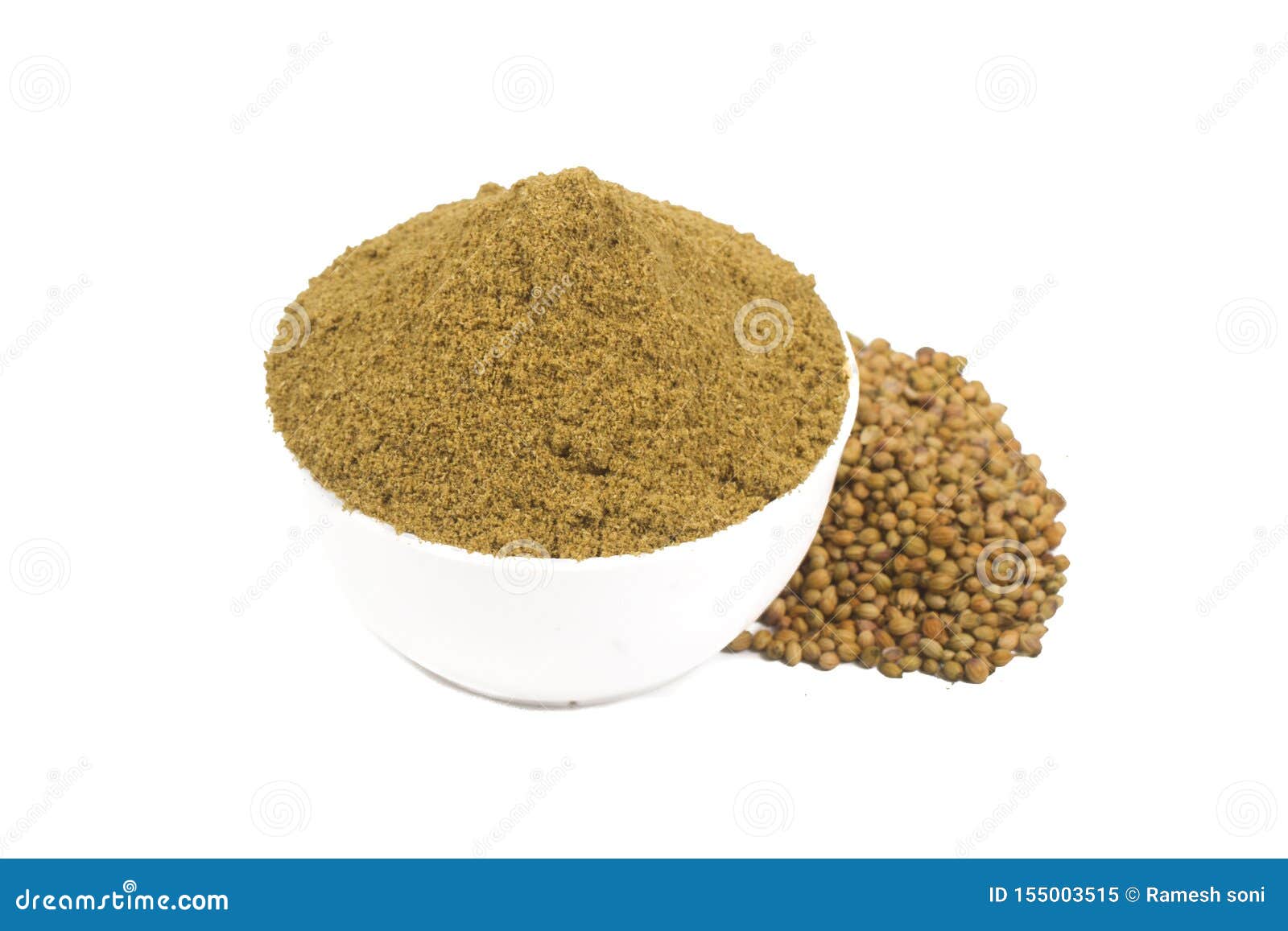 Coriander Powder with Seeds Stock Image Image of healthy, herb 155003515