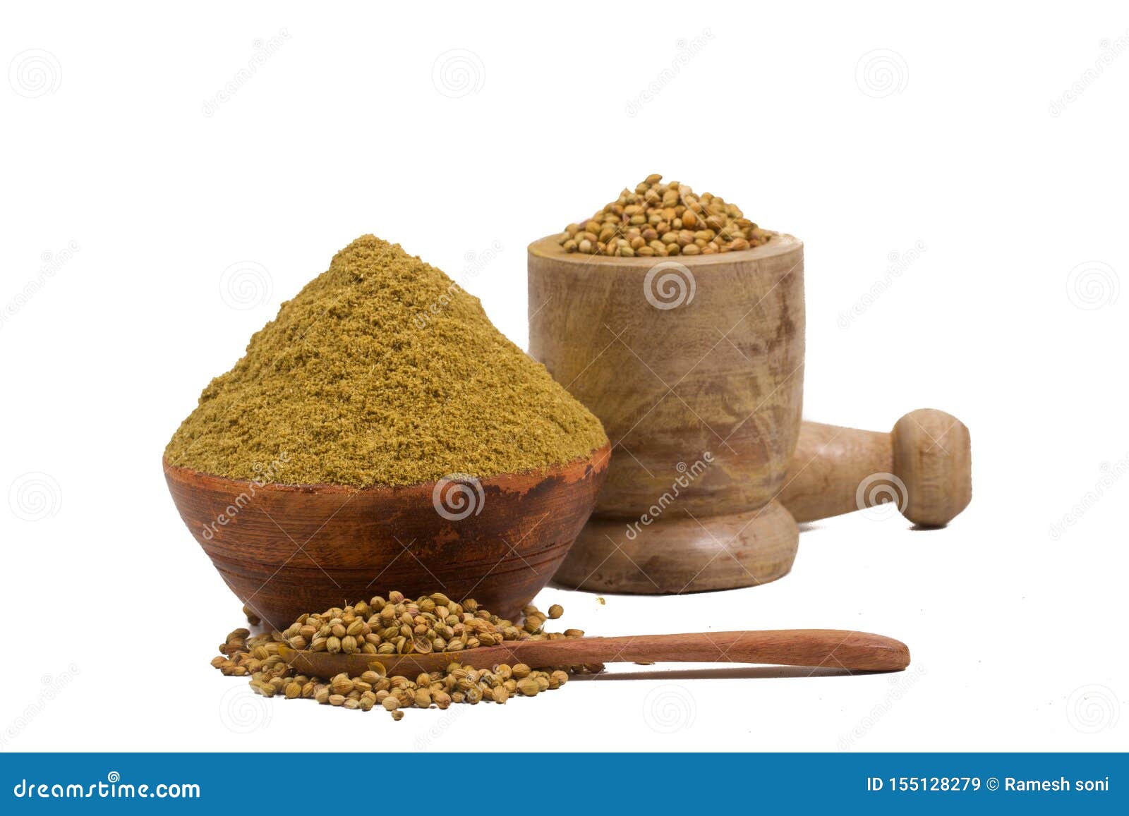 Coriander Powder with Seeds Stock Image Image of closeup, healthy