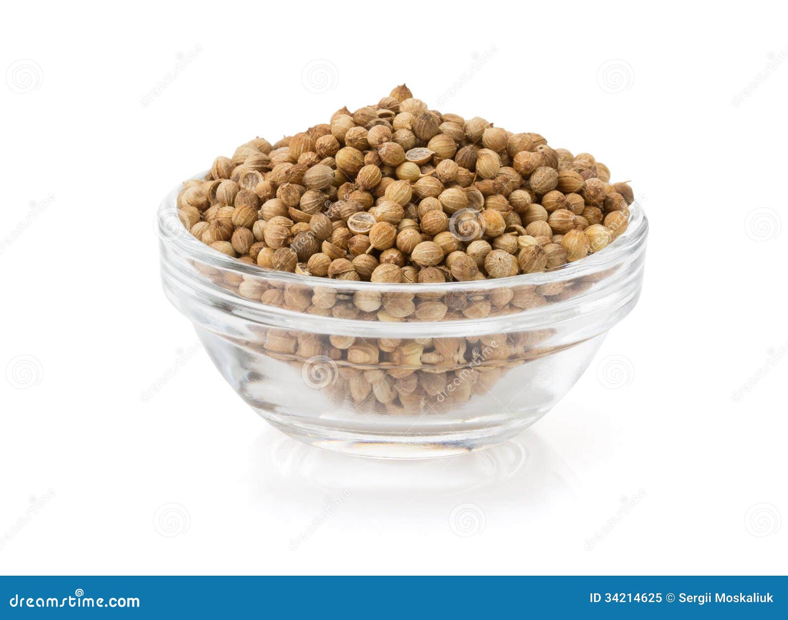 Coriander spices in bowl stock image. Image of condiment 34214625