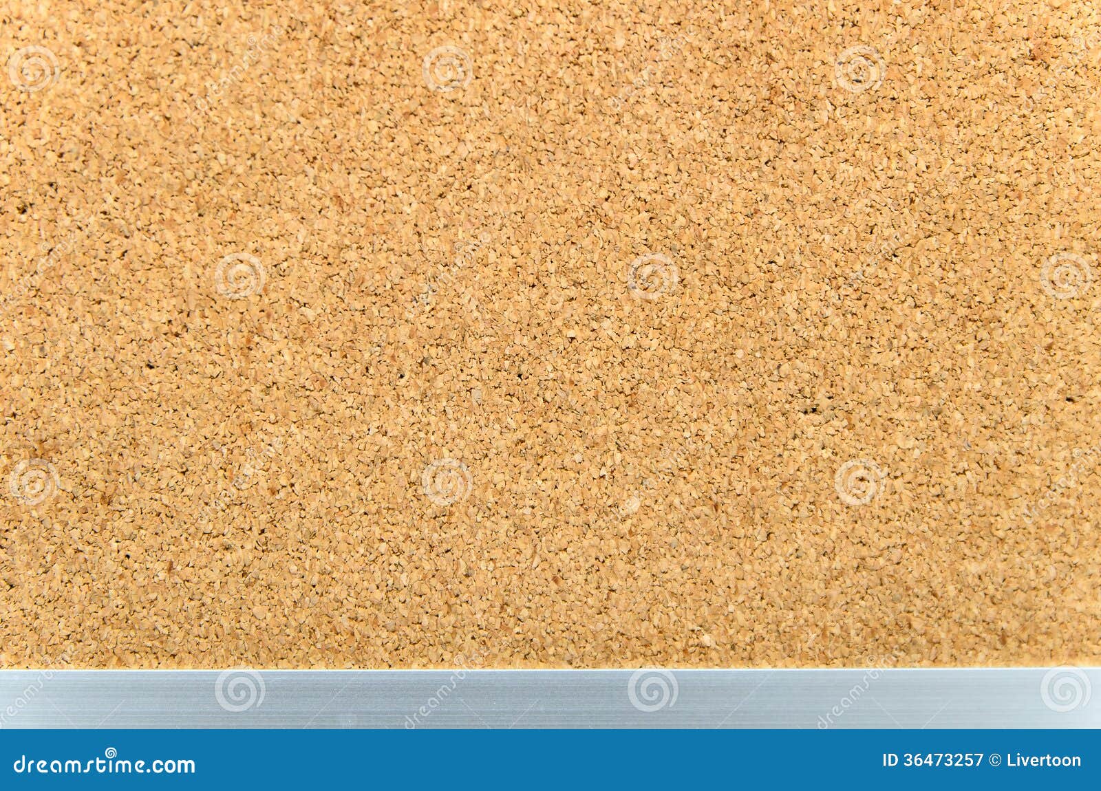Cork Board with Aluminium Border As Texture Stock Image Image of