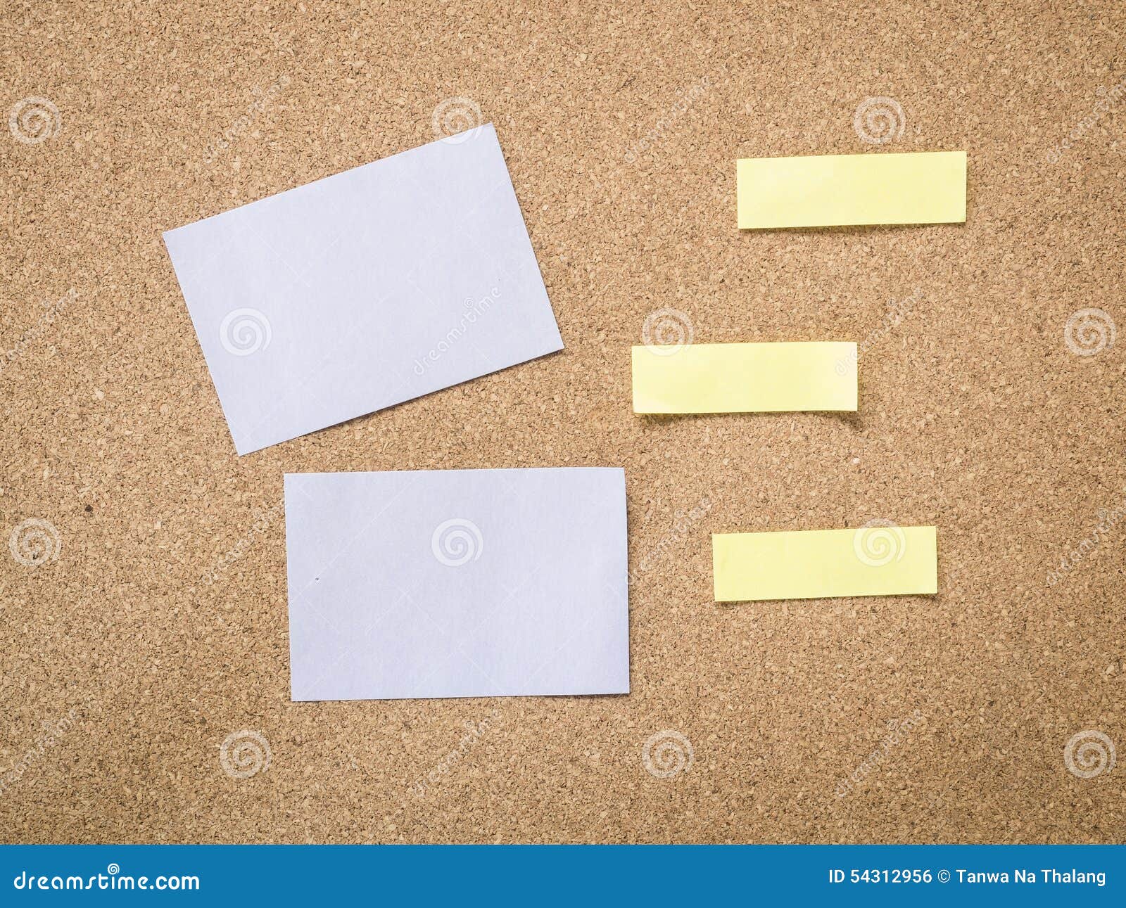 Cork Board with Blank Note Paper Stock Photo Image of announce, post