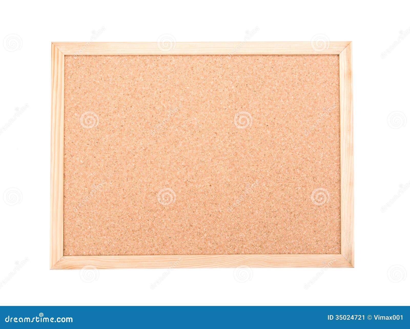 Cork Board Isolated Over White Background Stock Image Image of