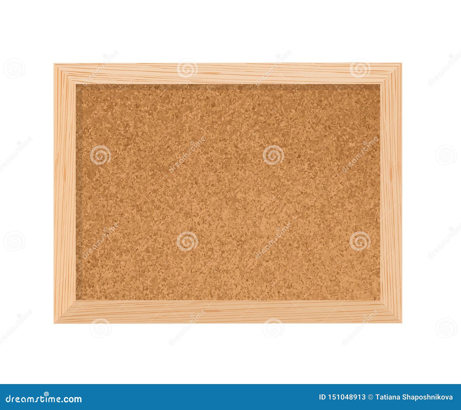 Cork Board Wood Texture Isolated on White Background Stock Image