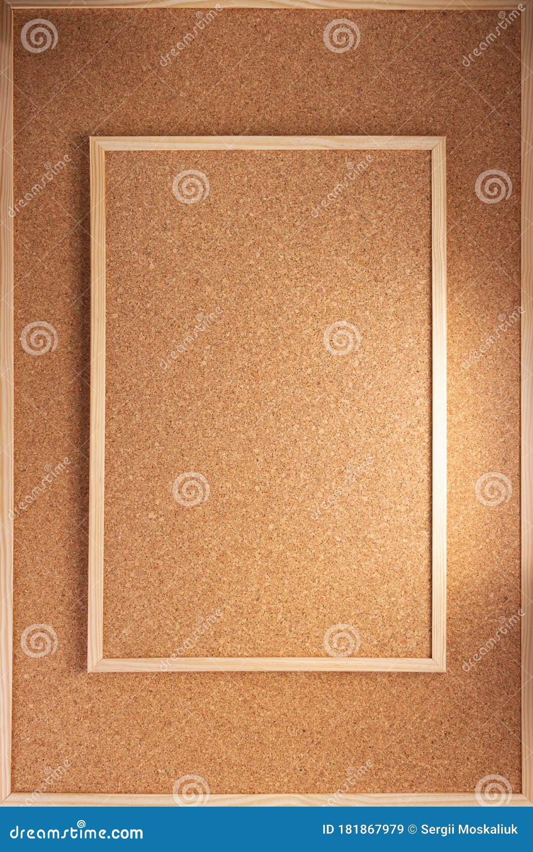 Cork Board in Wooden Frame As Background Stock Image Image of home