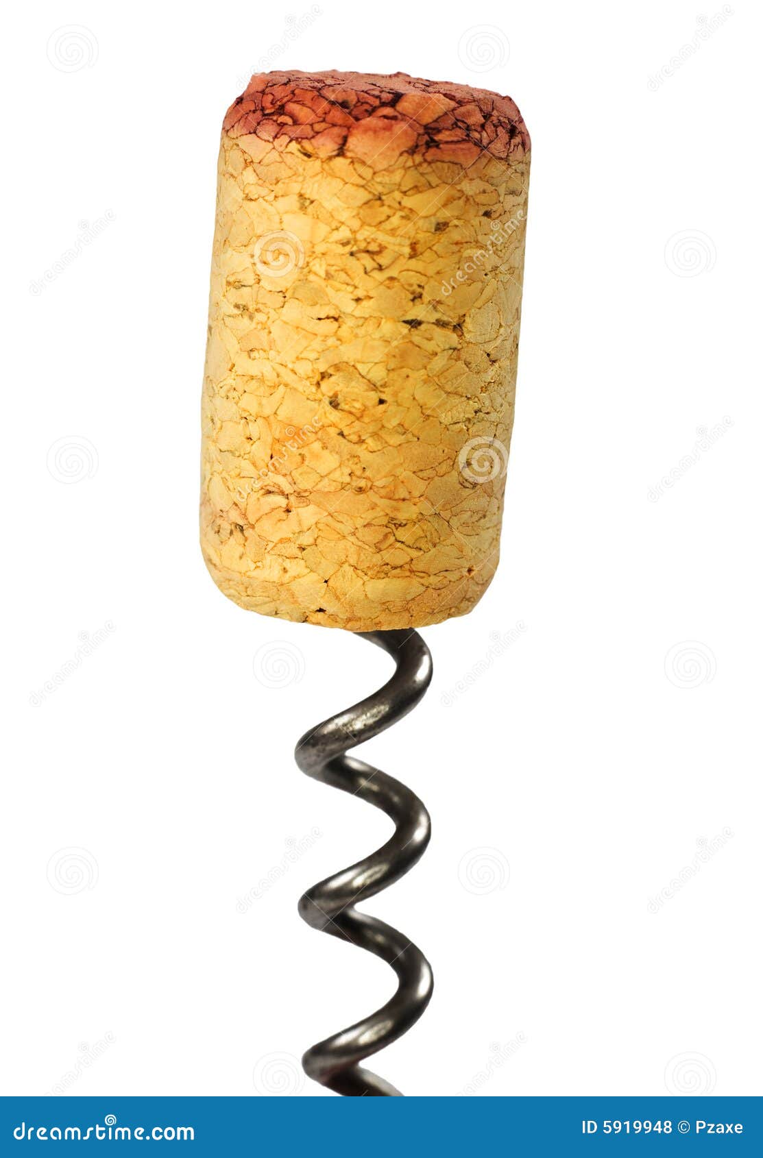 Cork and a corkscrew stock photo. Image of cork, wine 5919948