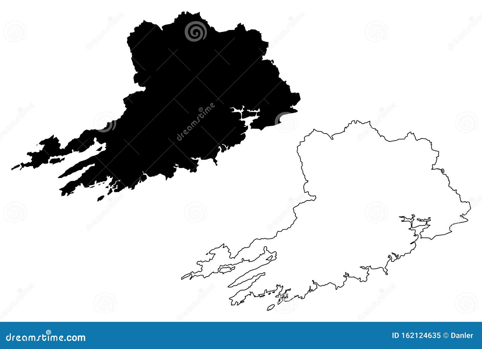 Cork County Council Republic of Ireland, Counties of Ireland Map Vector