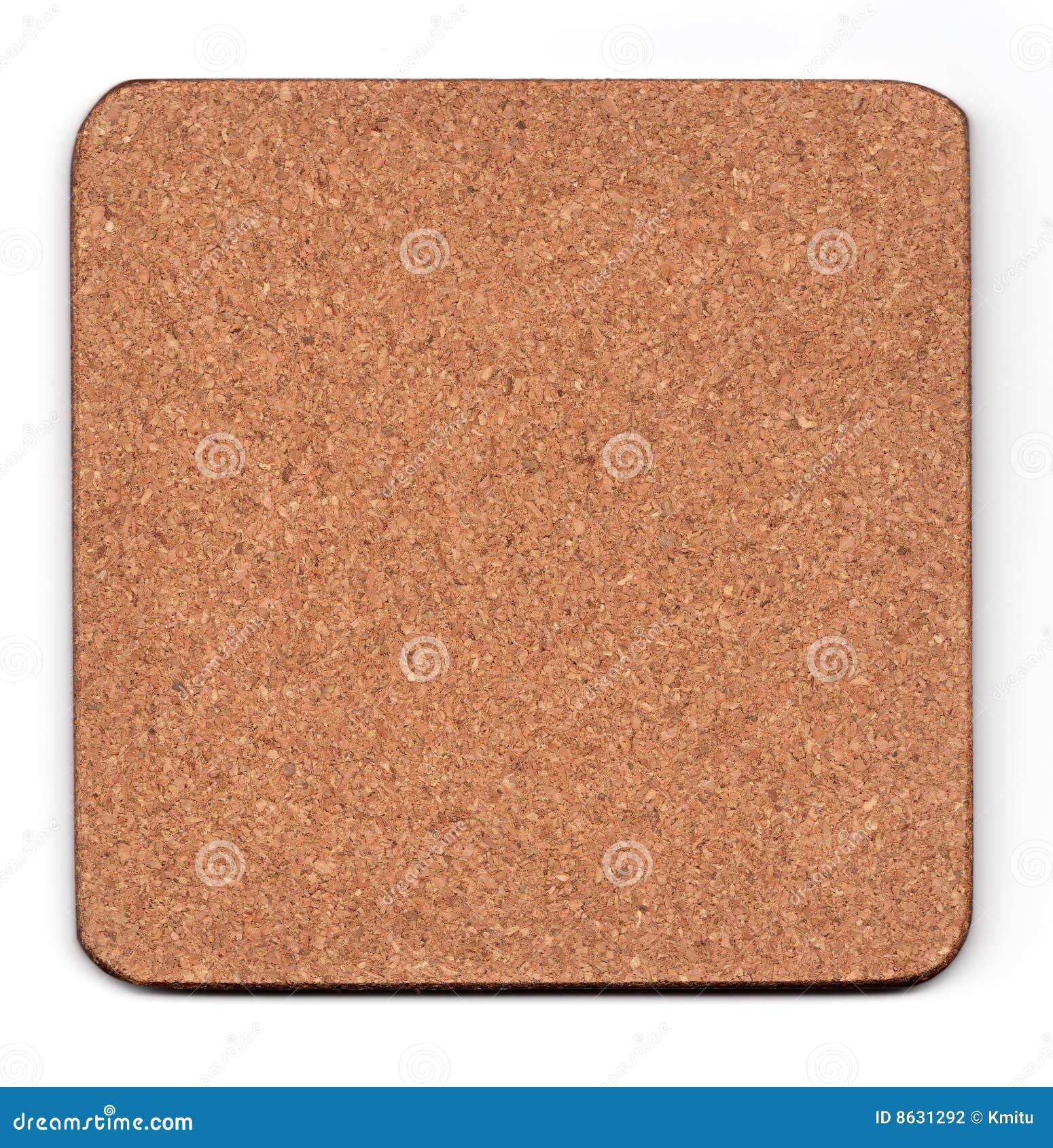 Cork mat isolated on white stock photo. Image of pattern 8631292