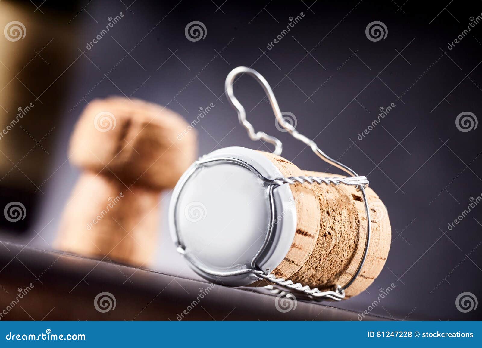 Cork and Unwound Metal Bottle Cap Stock Photo Image of alcohol, wedding 81247228