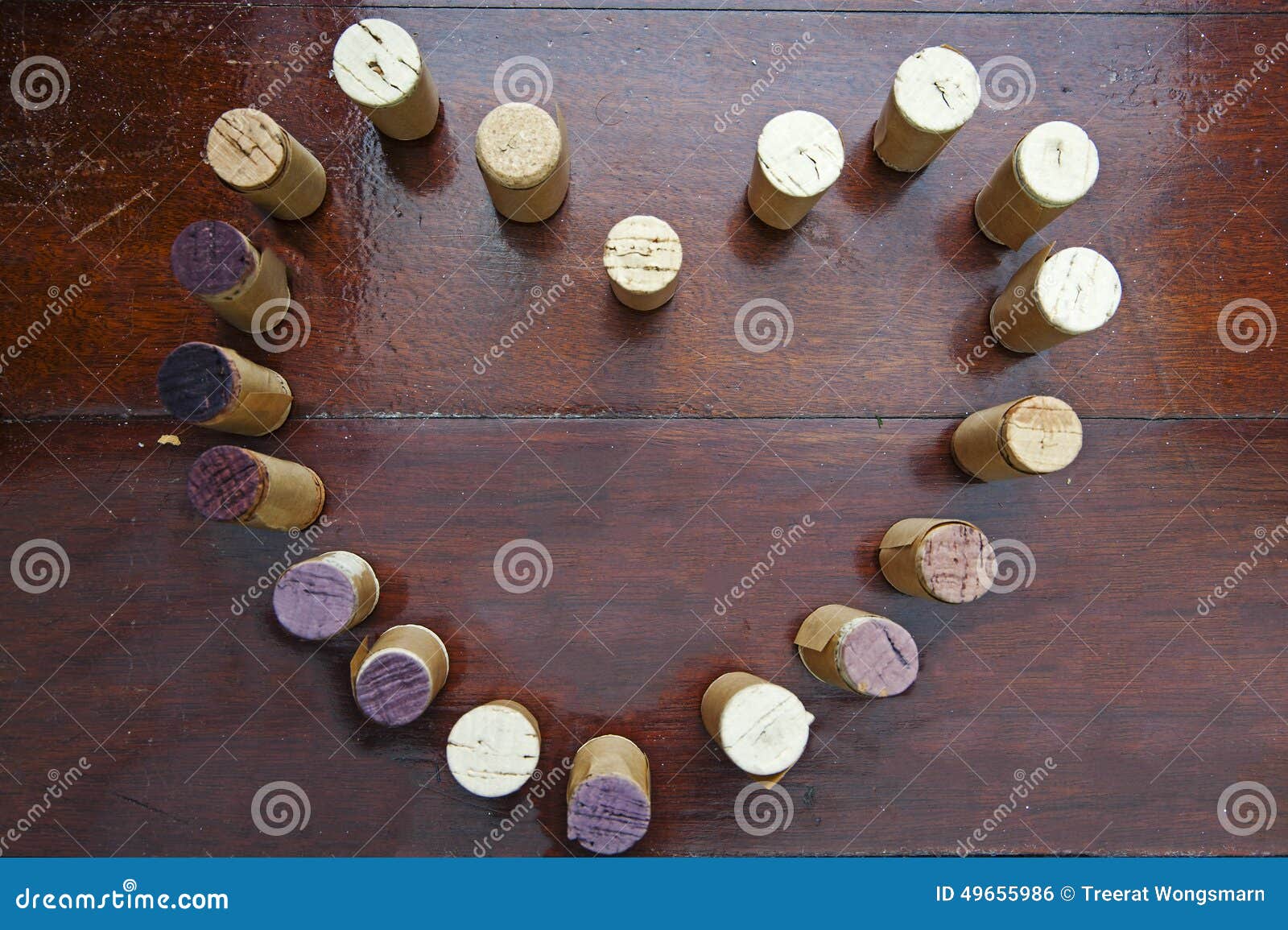 Cork, Red Wine Glass Stain, Stains, White Background Stock Photo