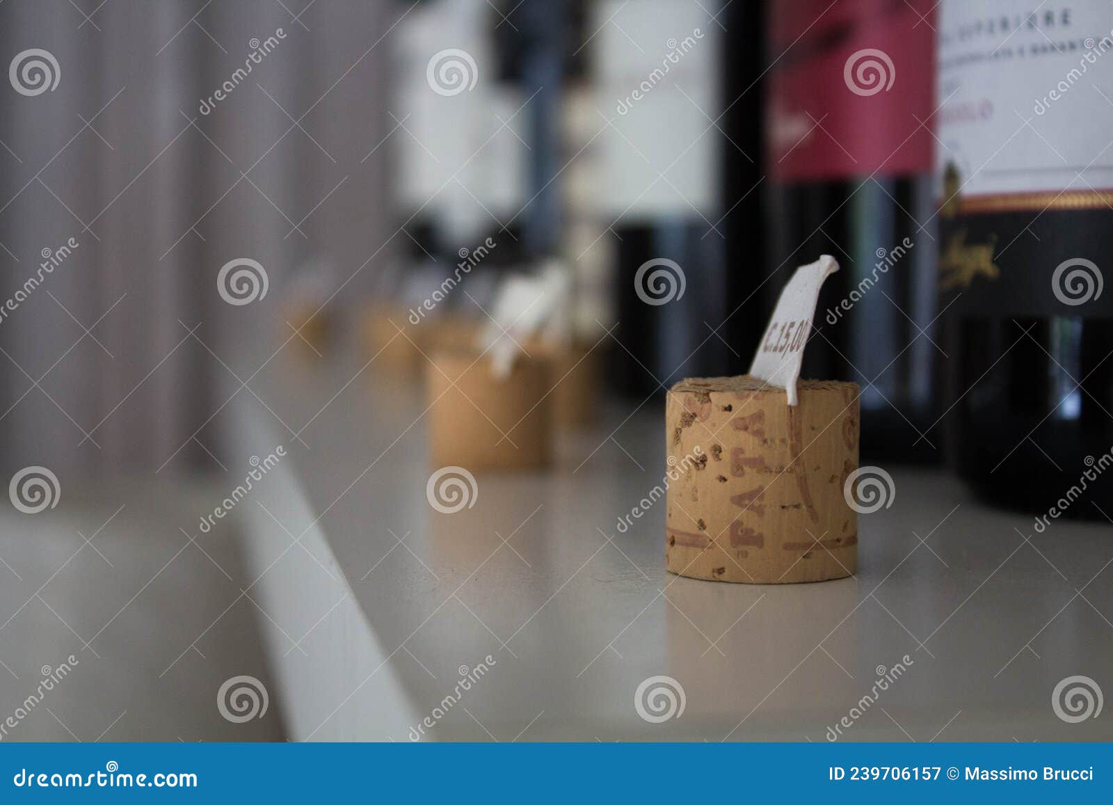 Corks Used As Price Indicators Stock Image Image of indicators, fruit