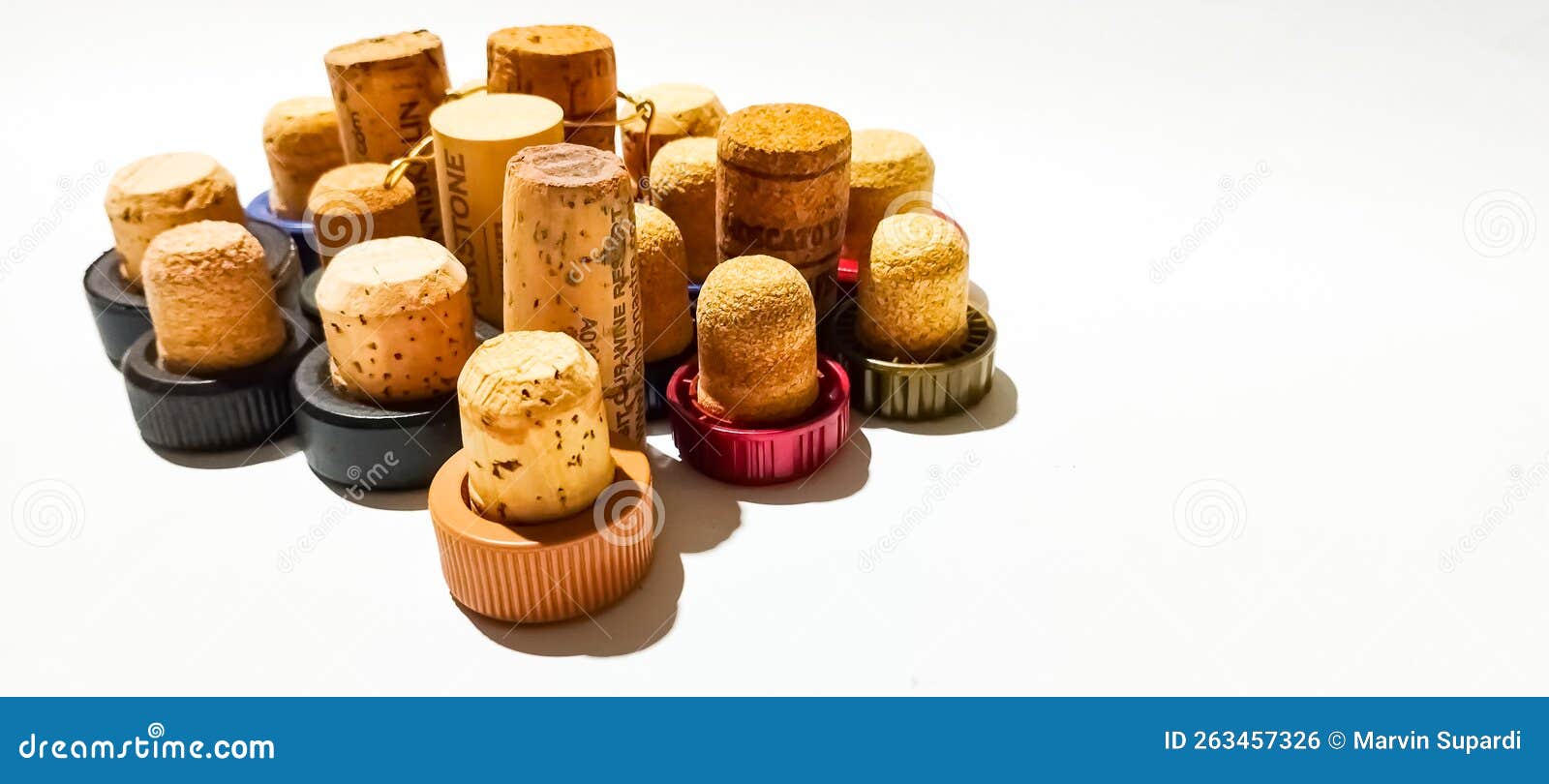 Corks of Wine, Spirit and Whiskey. Stock Photo Image of icing, baking