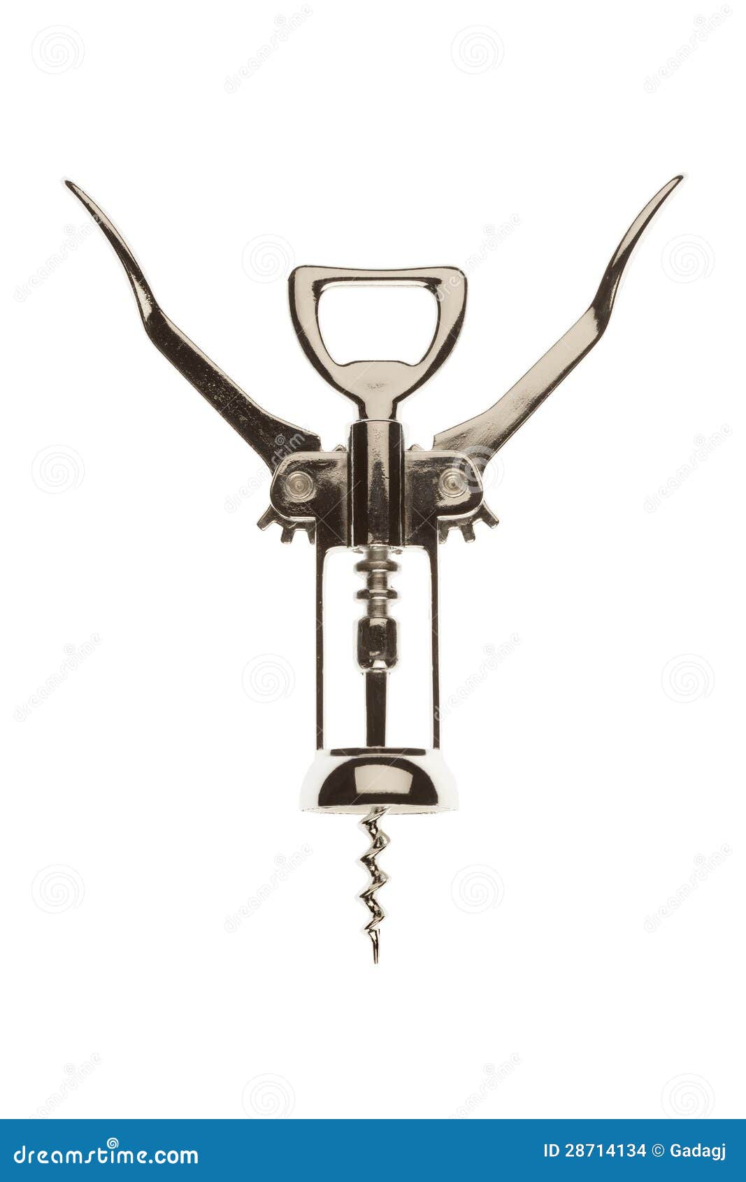 Corkscrew stock photo. Image of opening, vintage, white 28714134