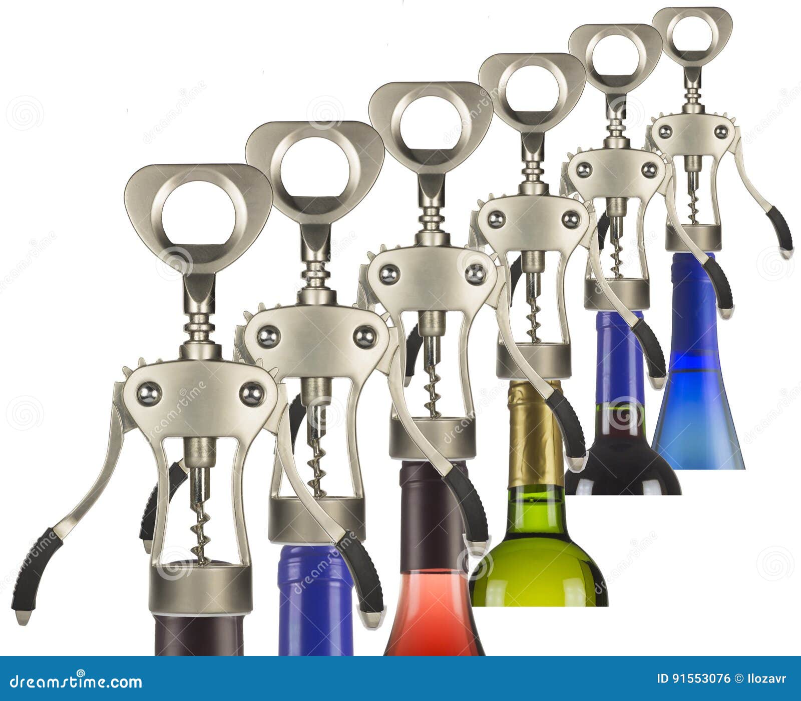 Corkscrew for Opening Bottles Stock Photo Image of spiral, cork 91553076