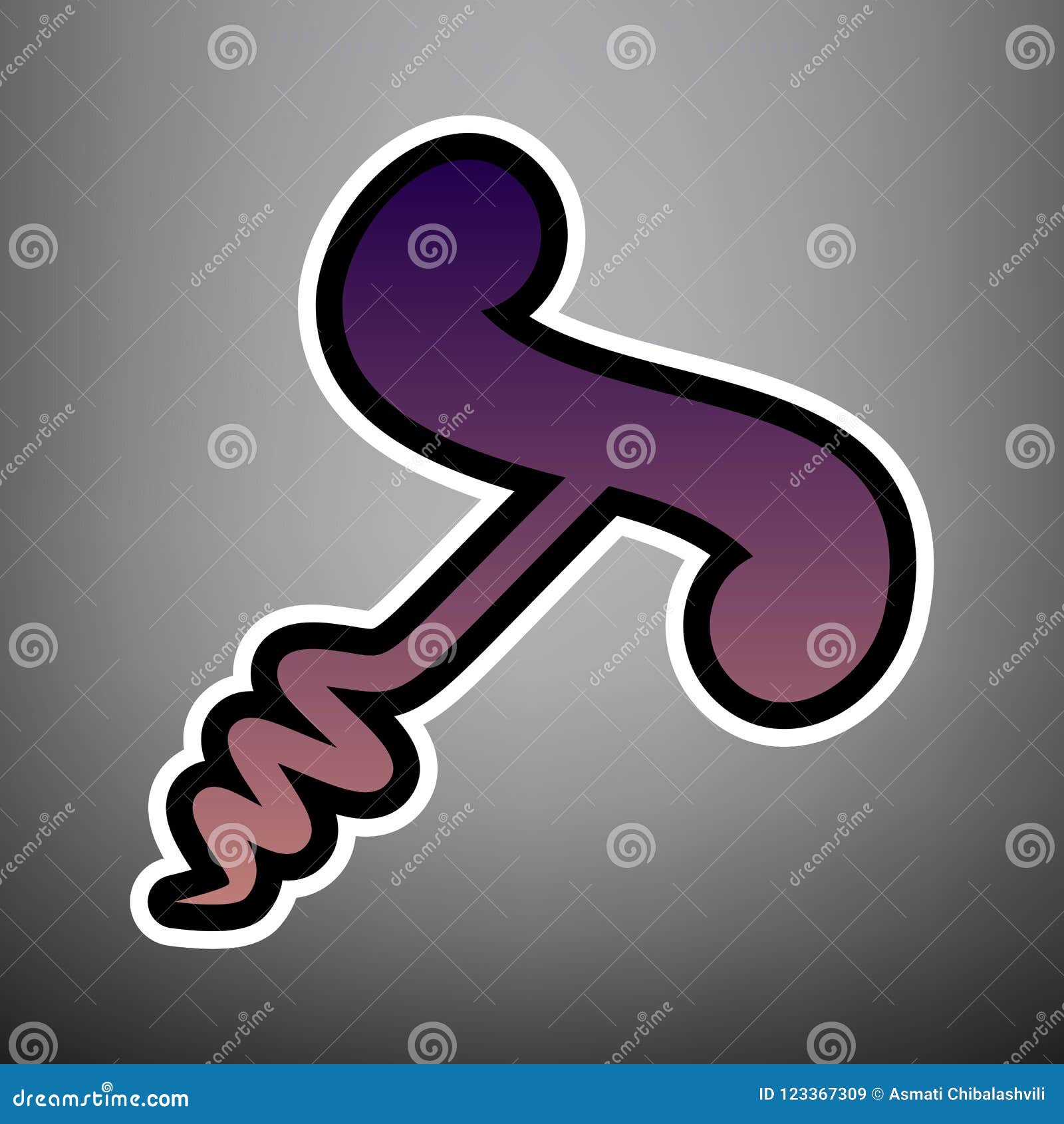 Corkscrew Sign Illustration. Vector Stock Vector Illustration of