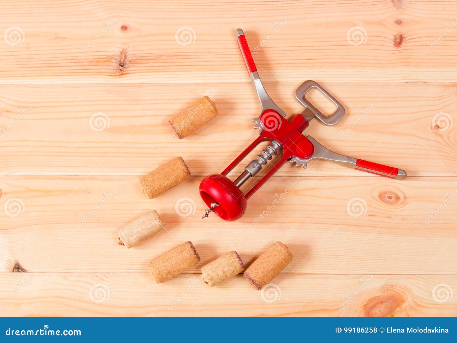 Corkscrew for Wine and Corks Stock Photo Image of wine, celebration