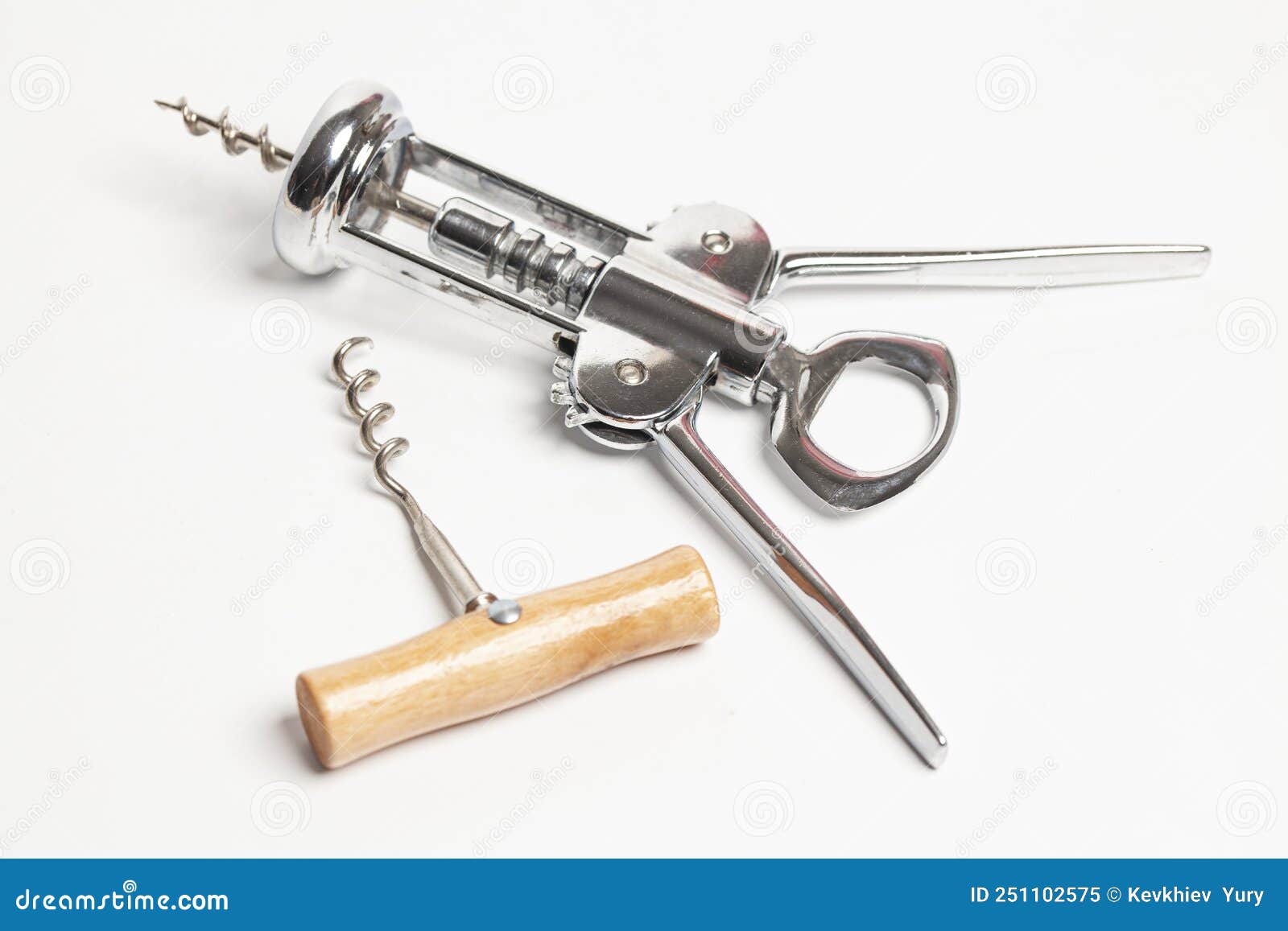Corkscrews Isolated on White Background Stock Image Image of isolated