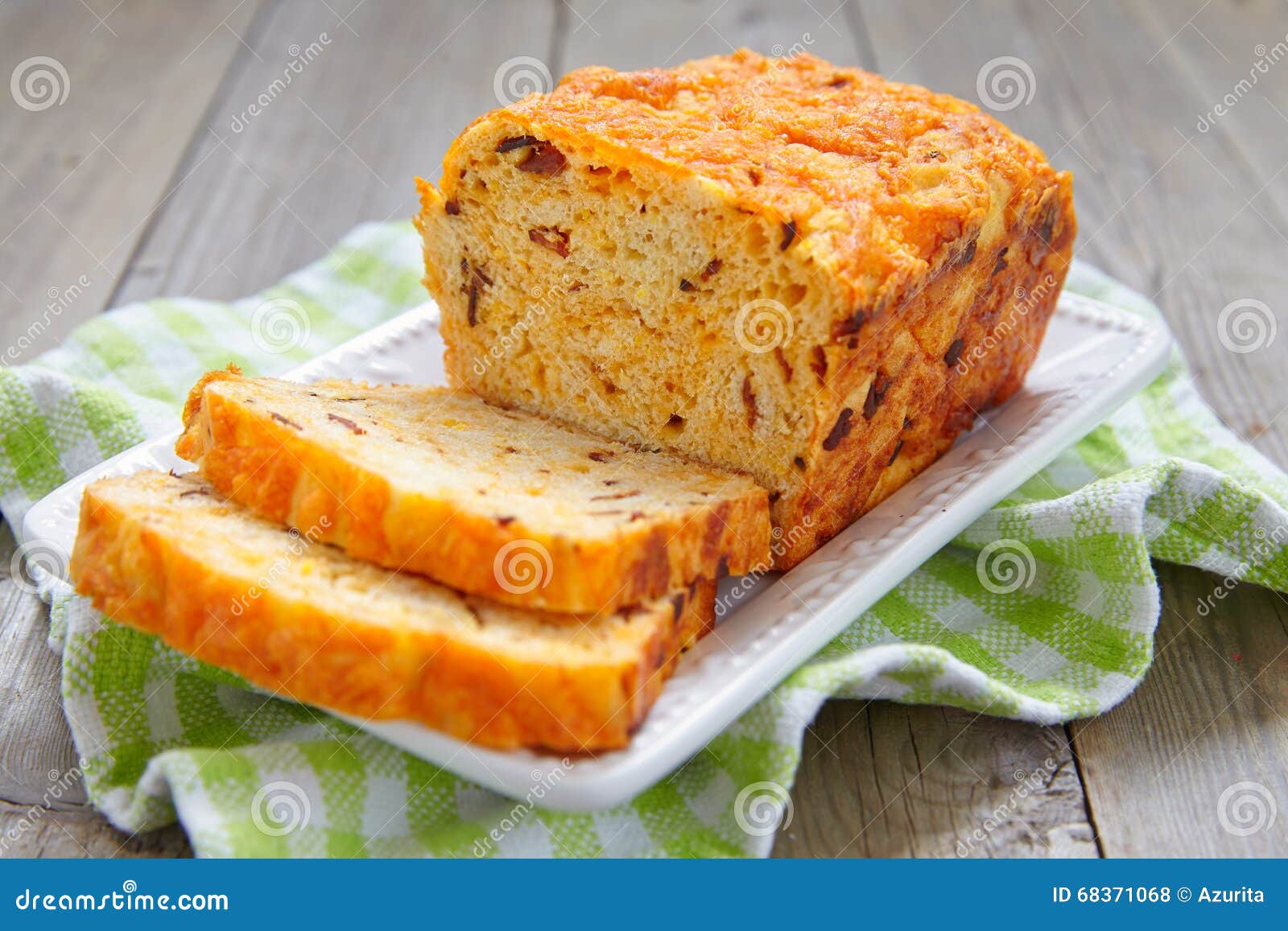 Corn Bread with Bacon and Cheddar Stock Photo Image of homemade, meat