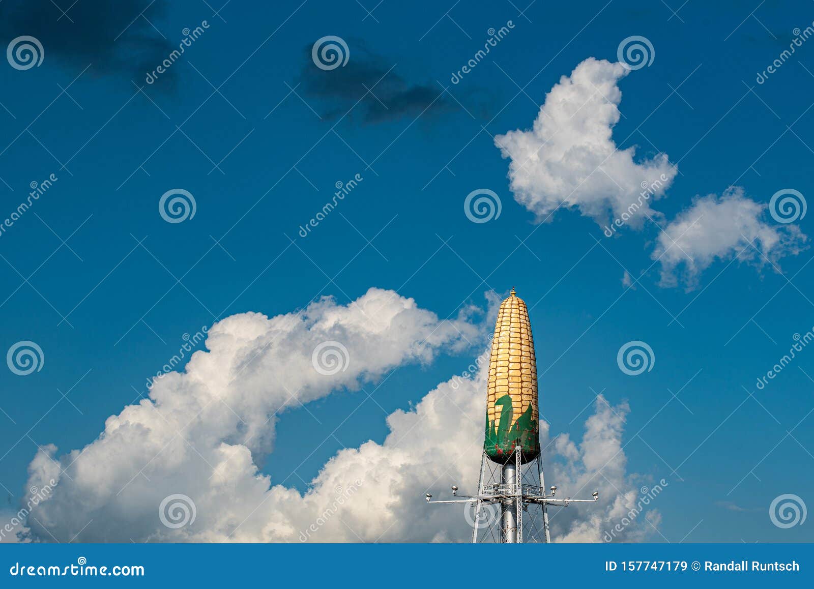 Corn Cob Water Tower stock image. Image of rochester 157747179