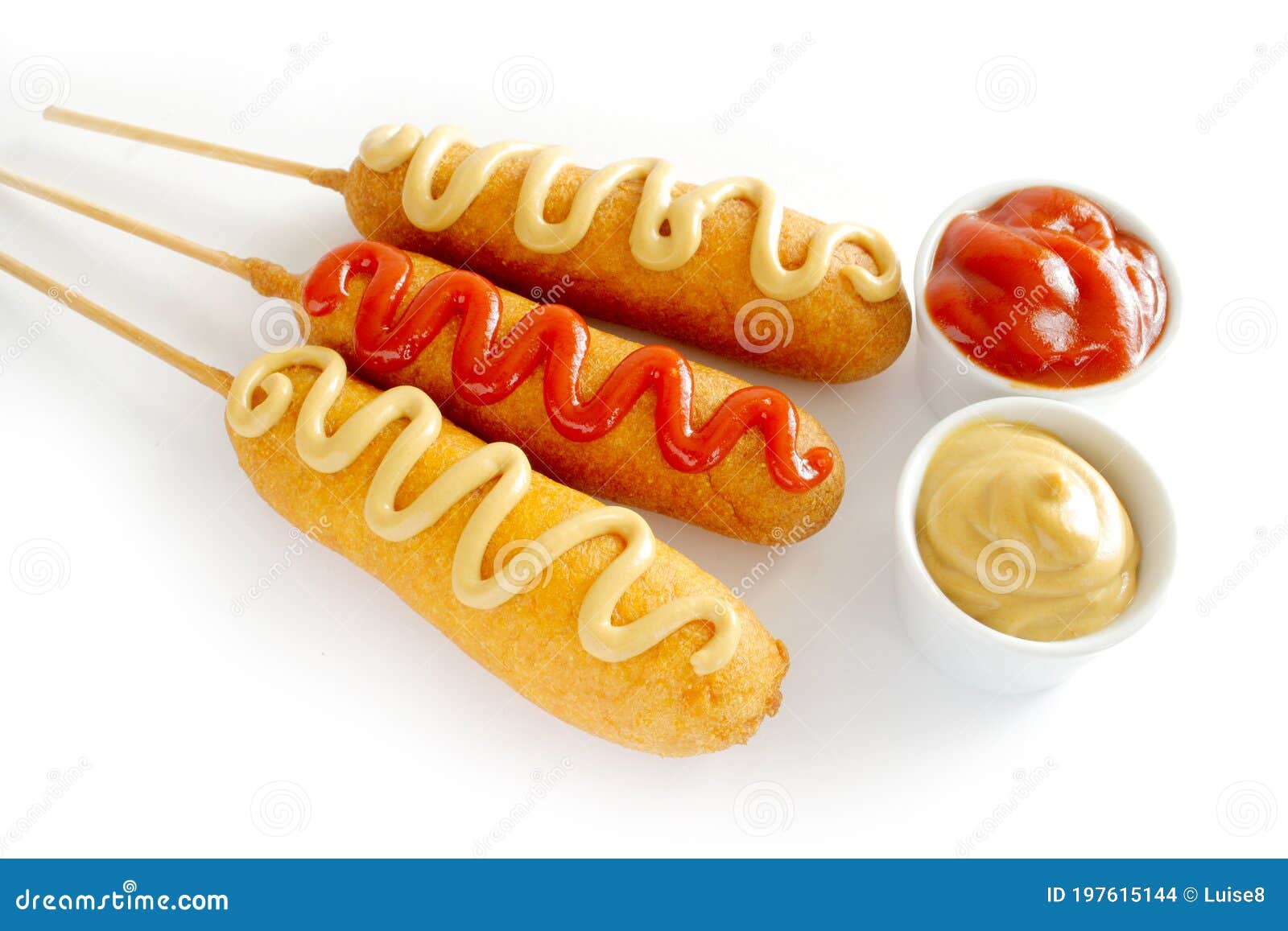 Die Cut of Cheese Corndog , Hotdog Style Korean Street Food Popular Stock  Image - Image of fast, popular: 237541983