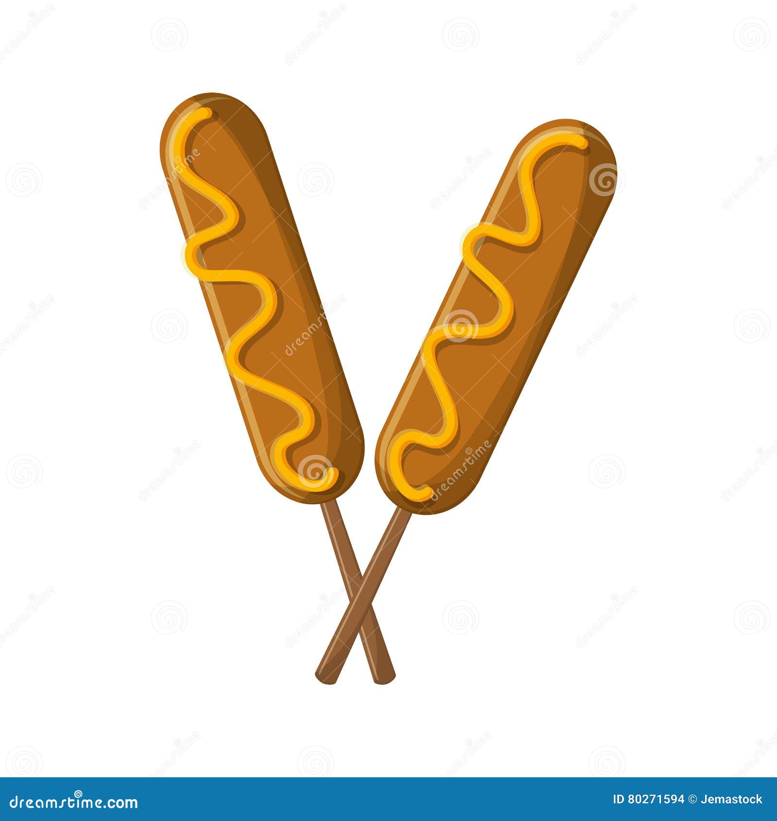 Corn Dog Sign 3 Decal Carnival Graphic Food Sign 