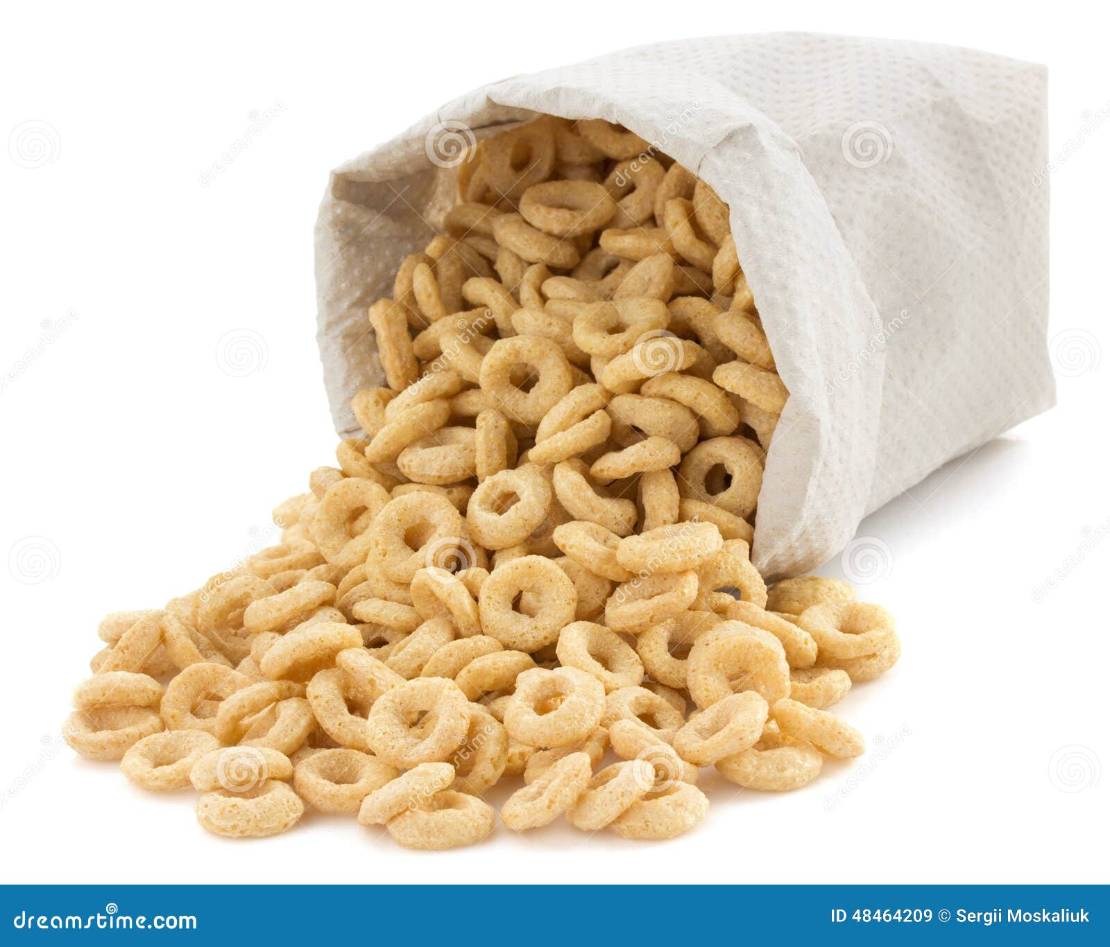 Corn Flakes Rings in Paper Bag Stock Image Image of breakfast, grain