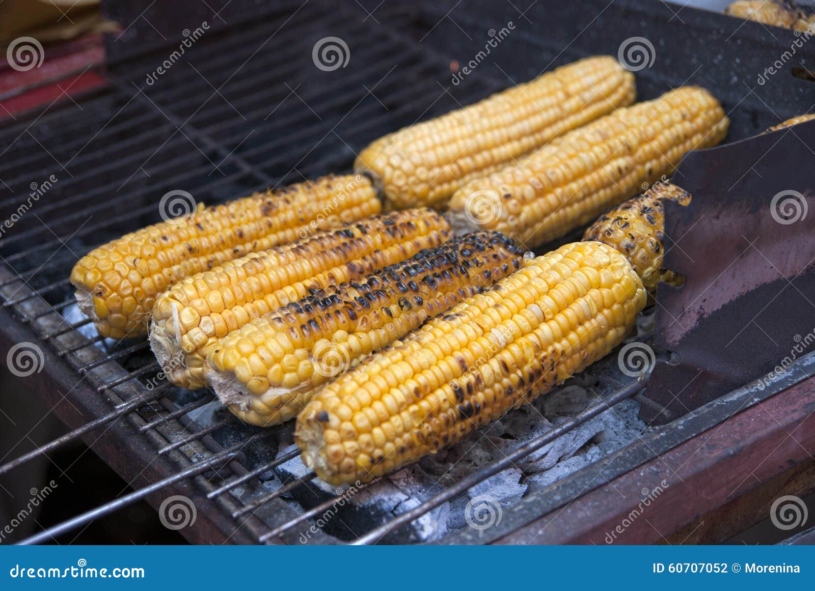 Corn grill stock photo. Image of diet, barbecue, cook 60707052