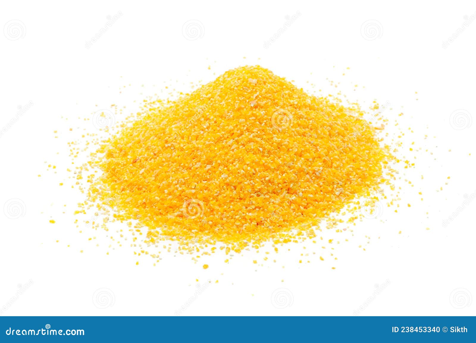 Corn Grits Isolated on White Background Stock Photo Image of grain