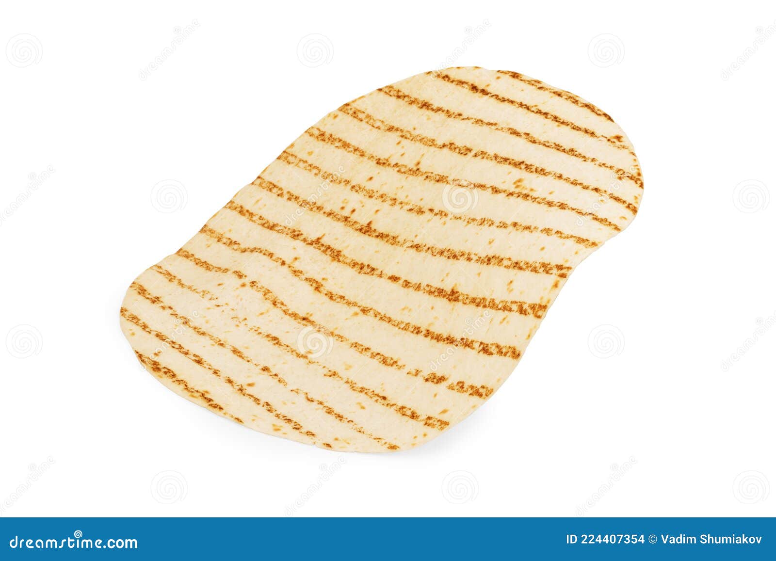 Corn Tortillas on White Background. Unleavened Bread Stock Photo