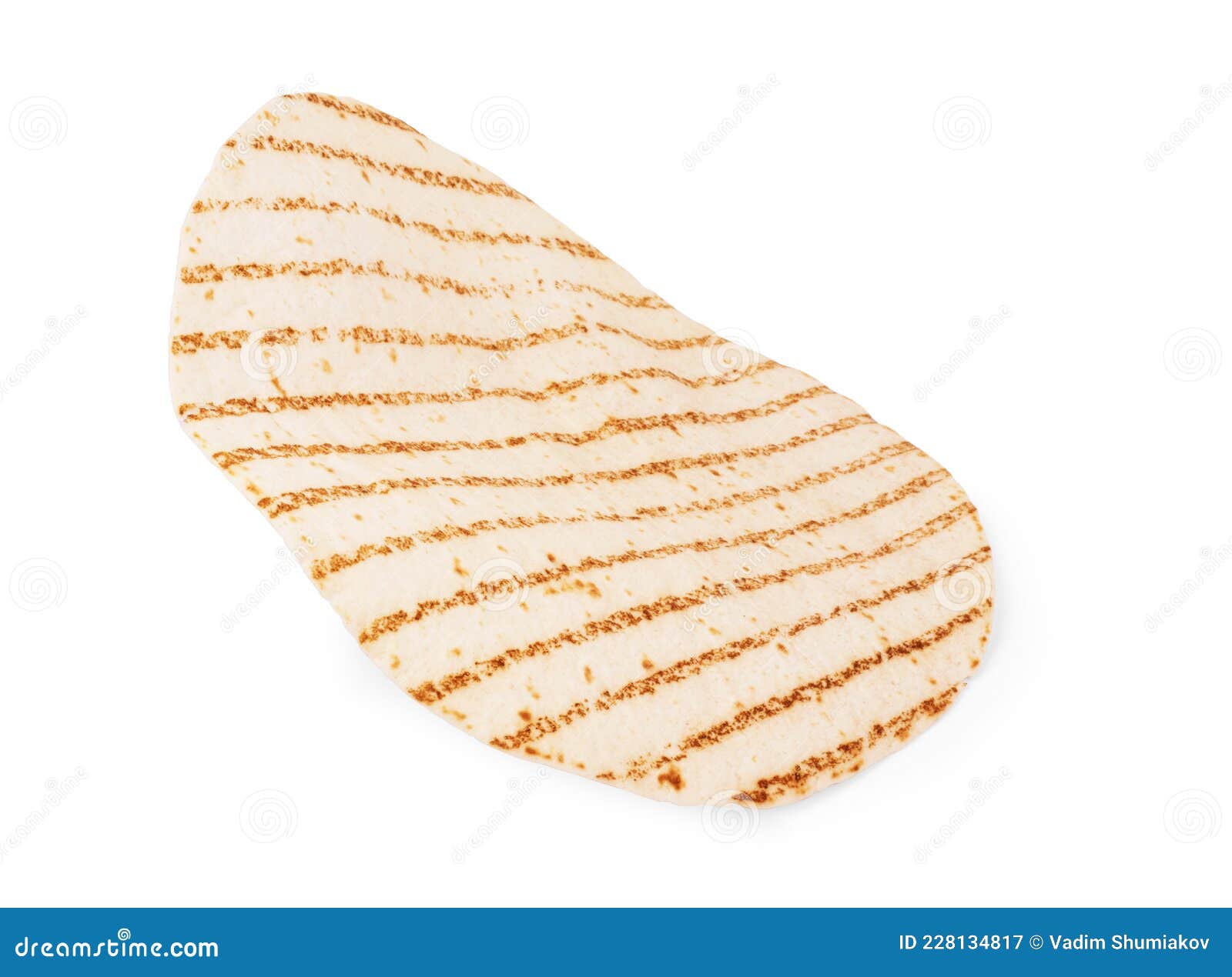 Corn Tortillas on White Background. Unleavened Bread Stock Image