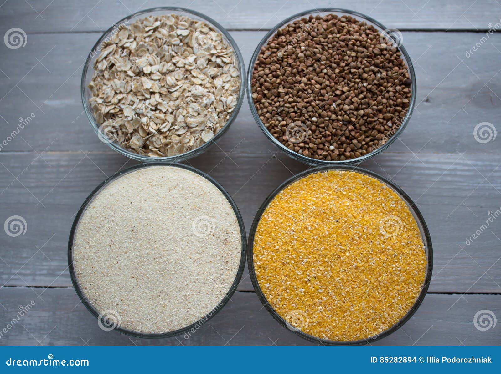 Corn Wheat Oat Buckwheat Porridge Stock Photo Image of agriculture