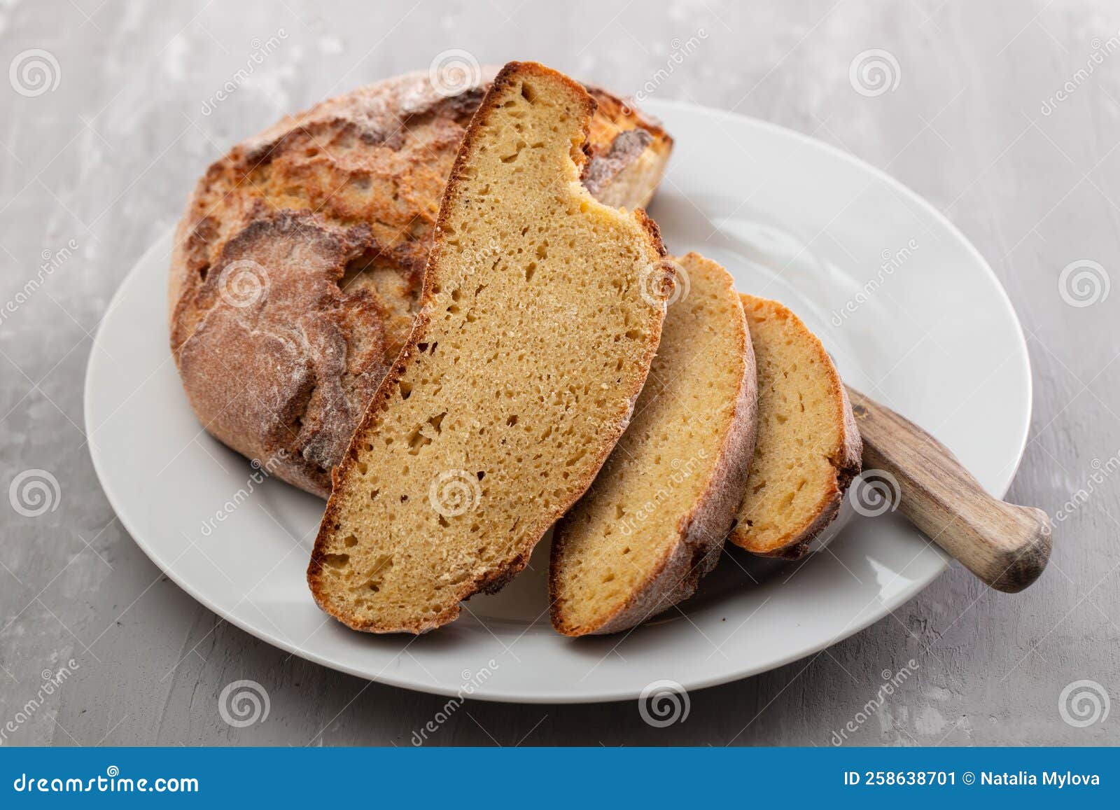 Cornbread is Bread Containing Cornmeal, Corn Flour. Stock Image Image