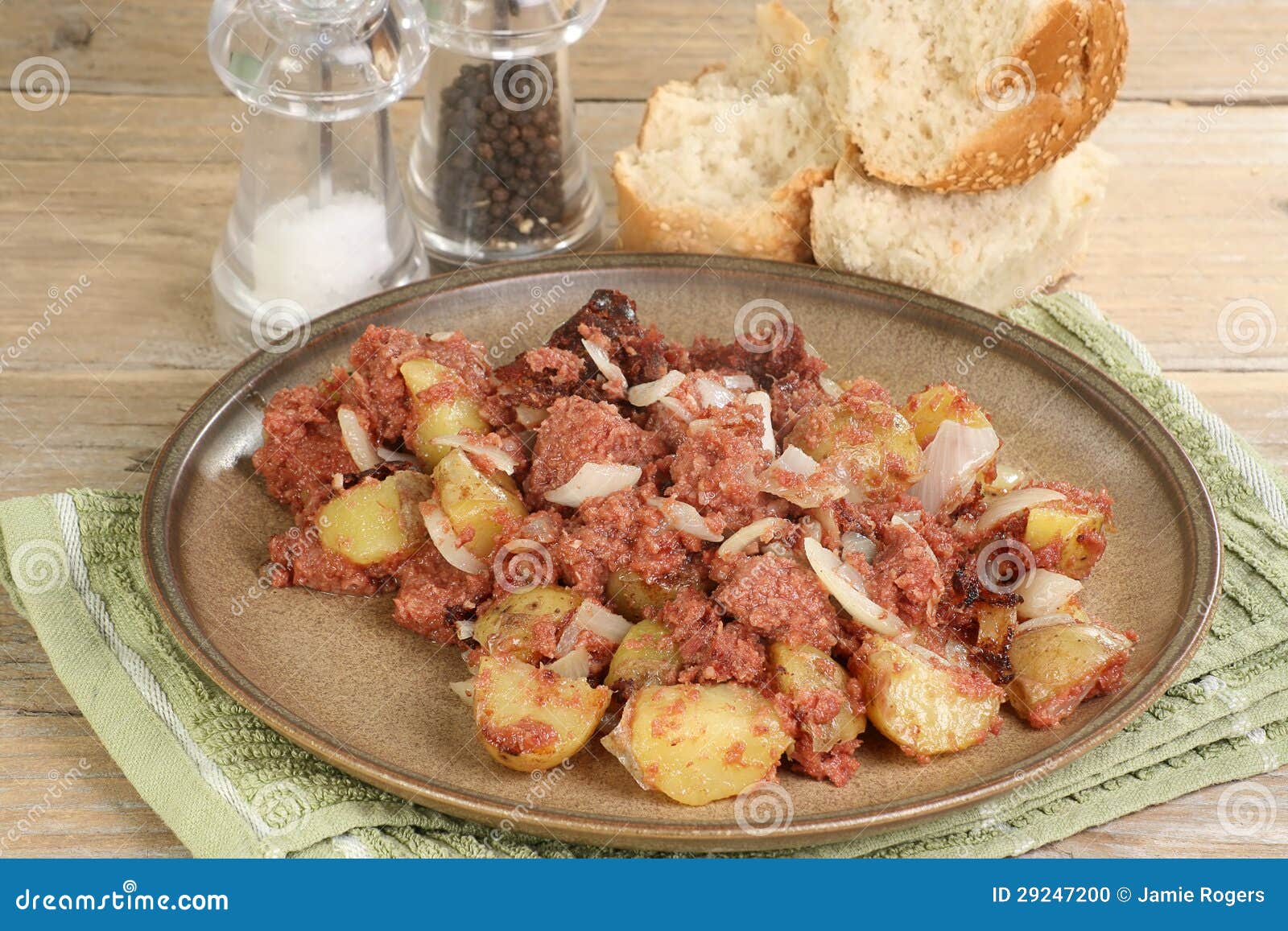 Corned Beef and Potato Hash Stock Photo Image of lunch, onions 29247200