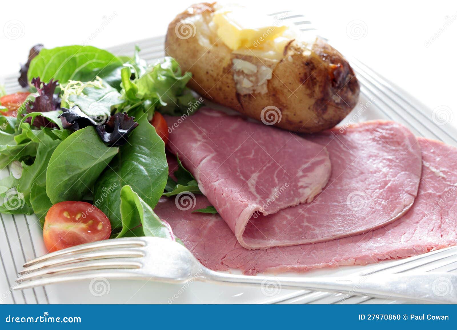 Corned beef salad stock photo. Image of dinner, closeup 27970860