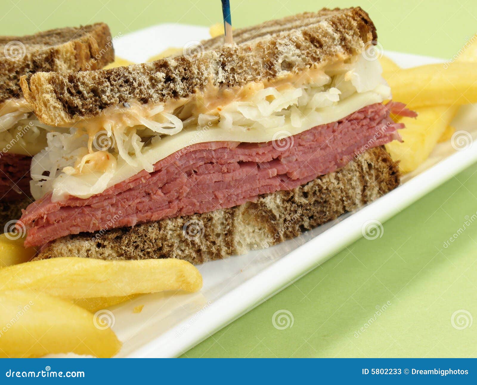 Corned Beef Sandwich stock image. Image of marble, restaurant 5802233
