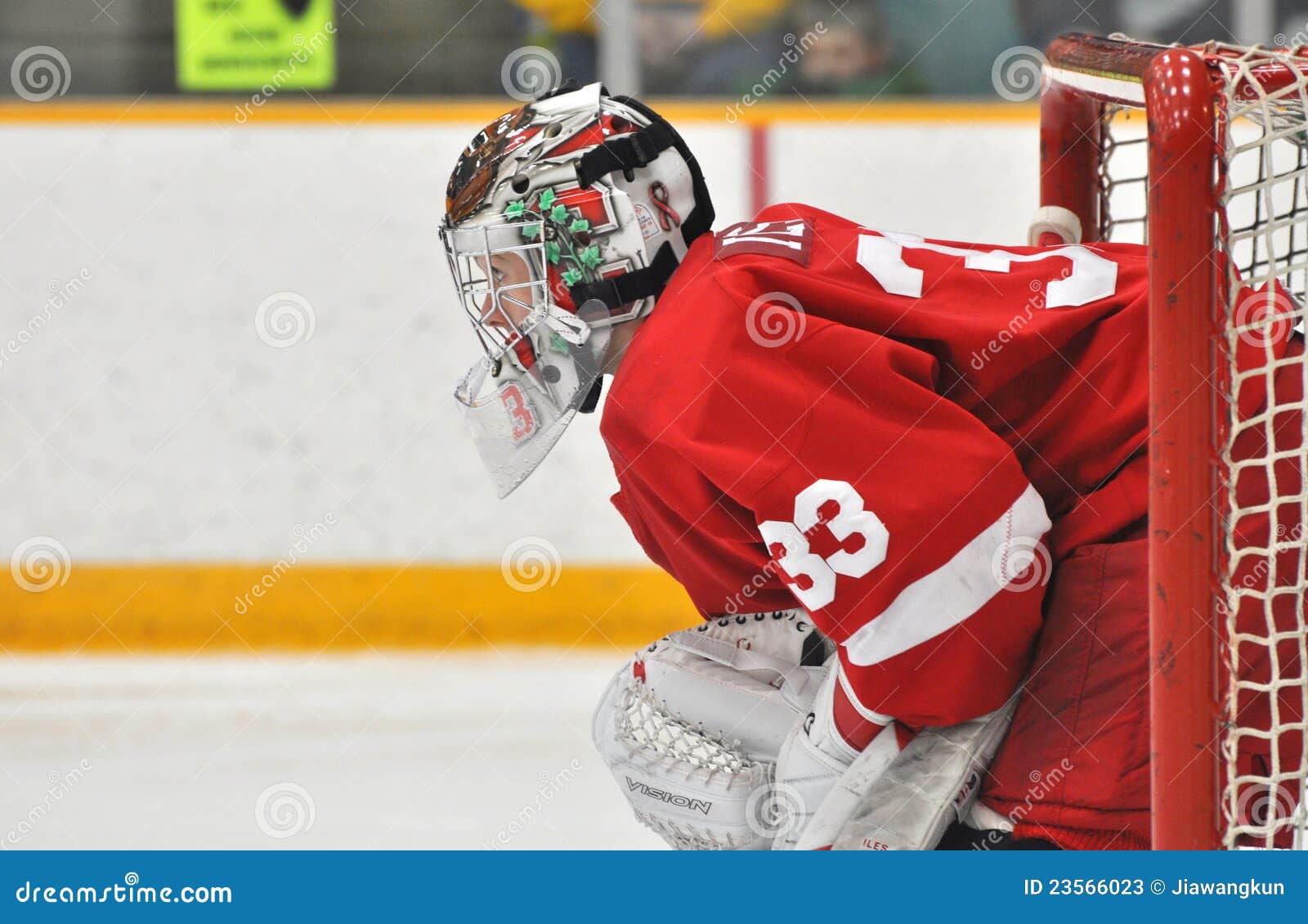 Cornell Andy Iles in NCAA Hockey Game Editorial Stock Photo Image of