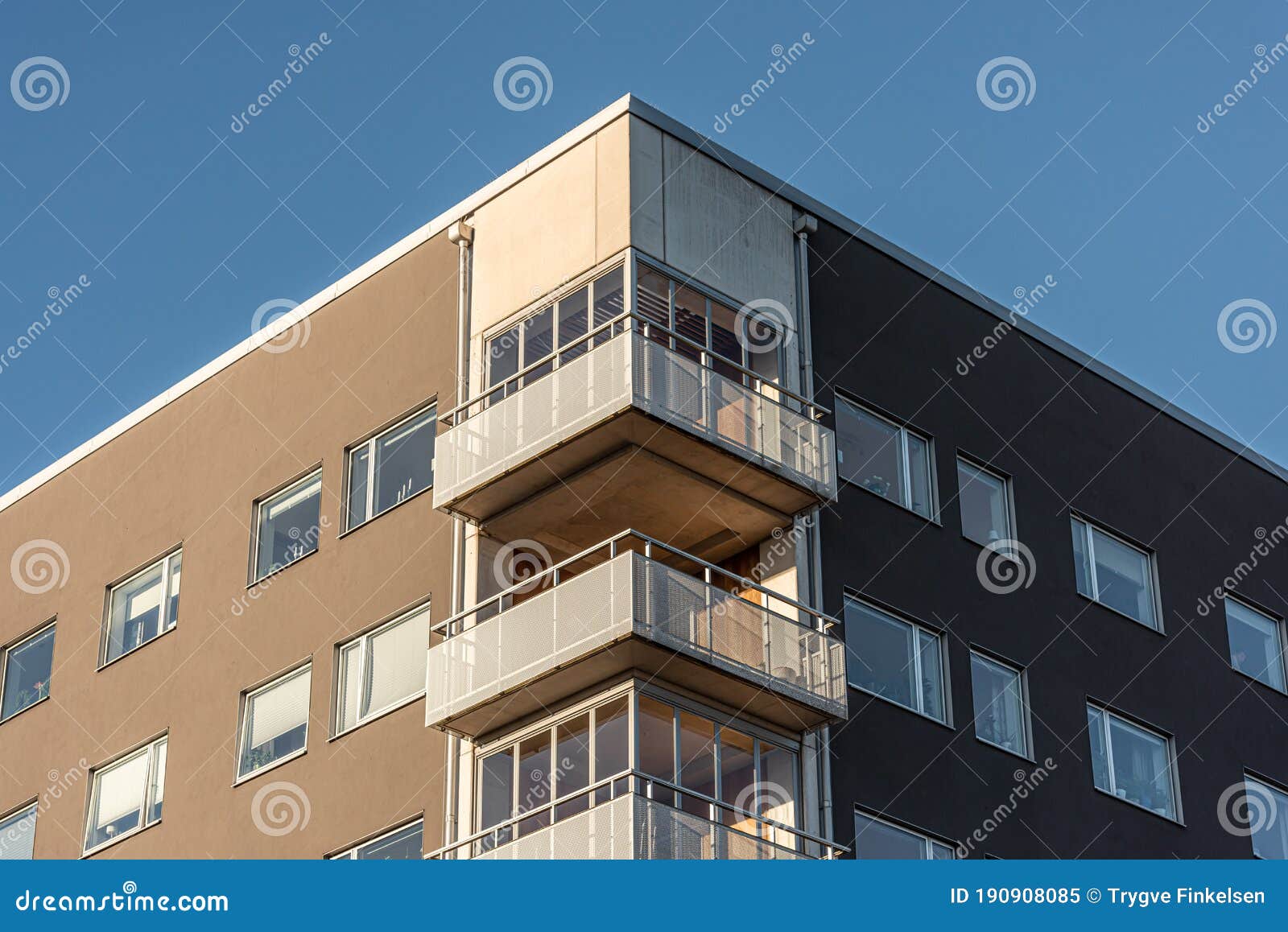 A Corner Apartment Building In Alicante Spain With Circular Round