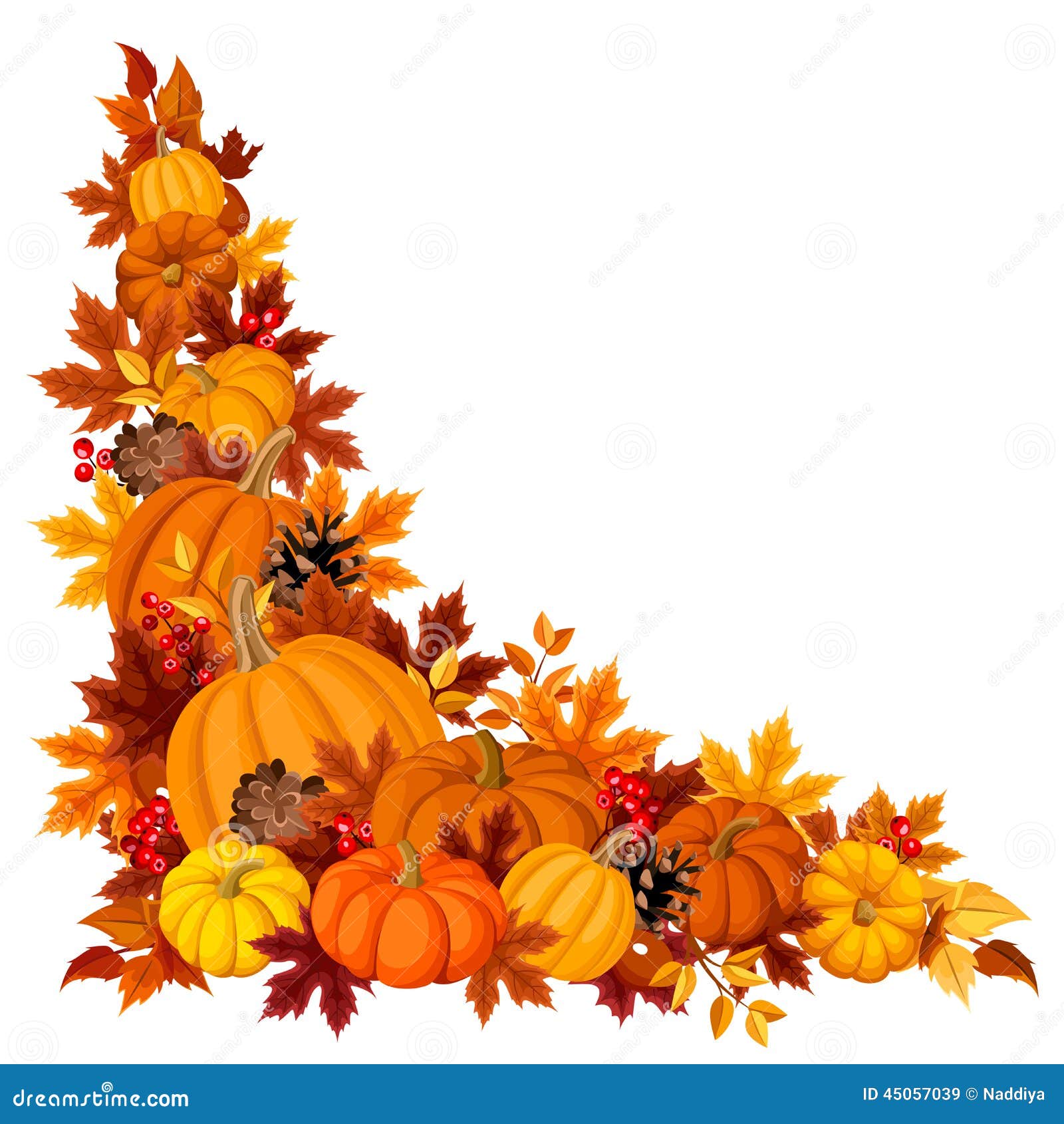 clip art free pumpkins and leaves - photo #42