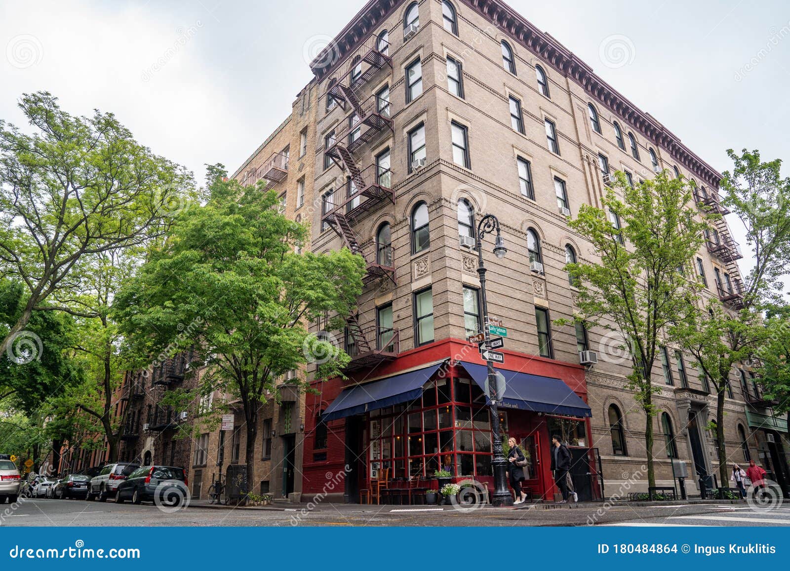 Friends building NYC, corner of Bedford and Grove