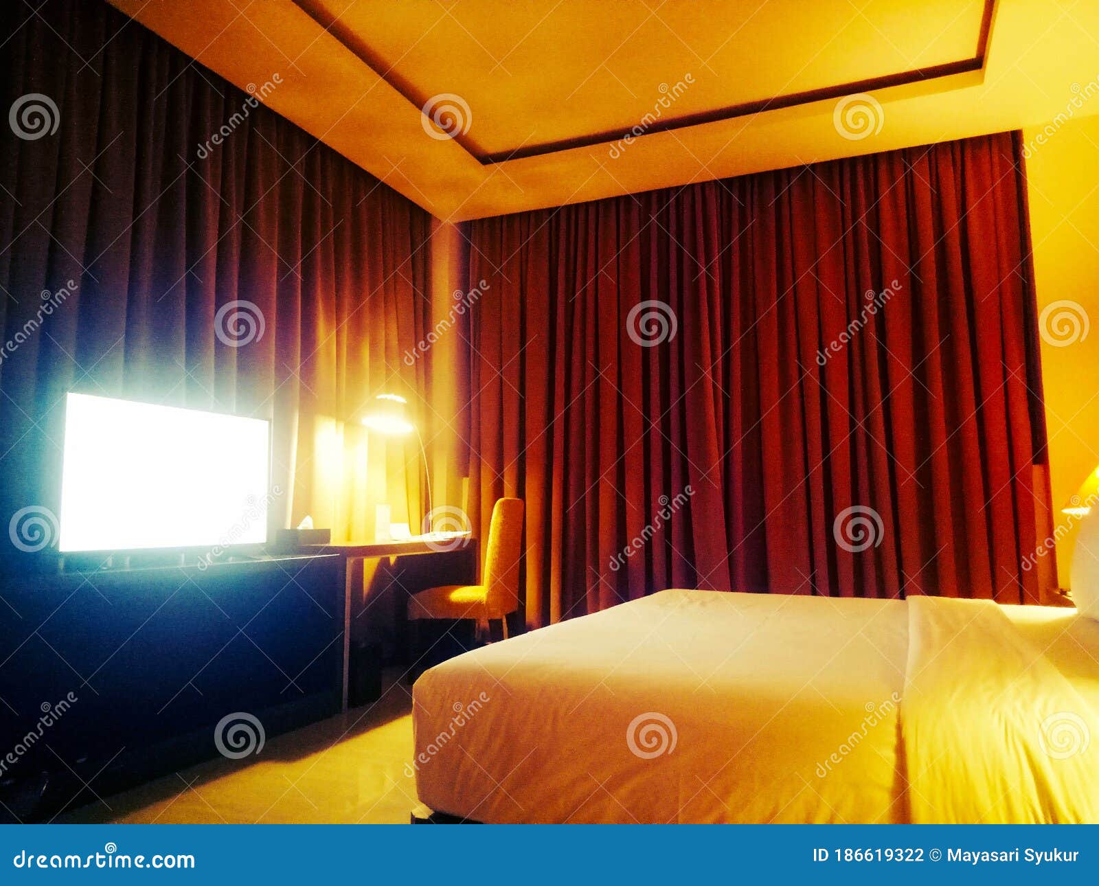 Corner Bedroom With Furniture Abandoned Mansion RoyaltyFree Stock