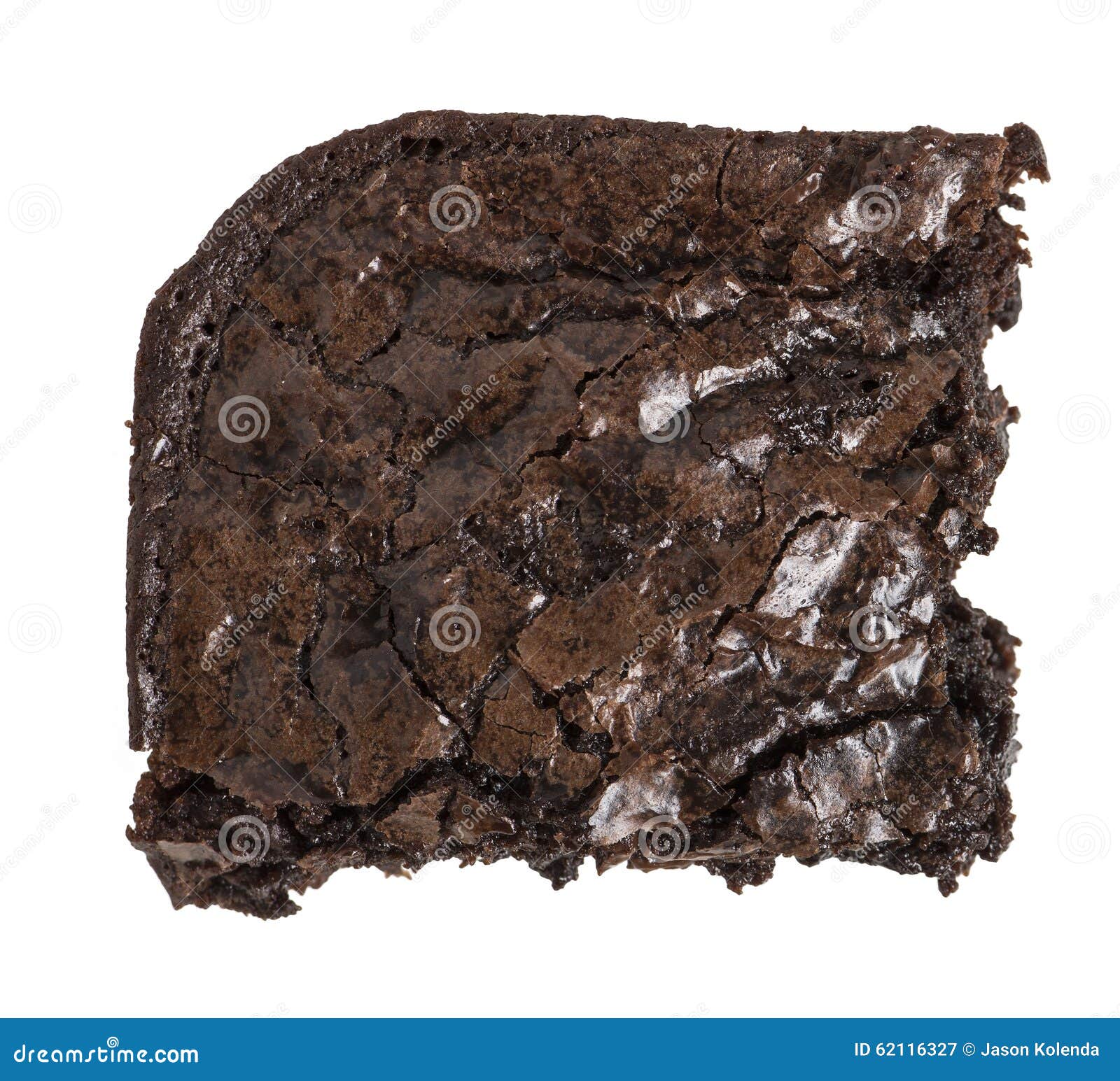 Corner brownie single stock image. Image of delicious 62116327