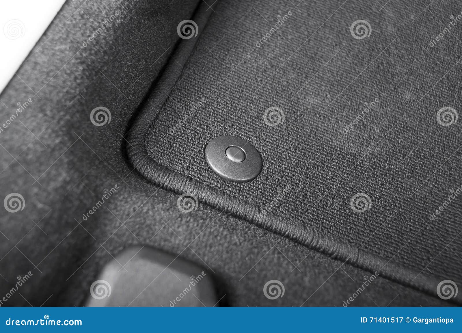Corner of Car Mat with Floor Holder Stock Image Image of pile