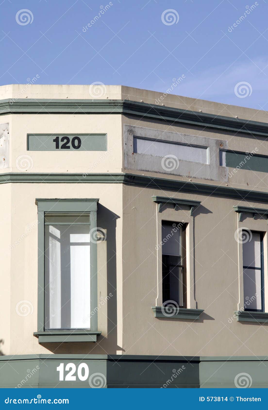 Corner House Nr. 120 stock photo. Image of clouds, property 573814