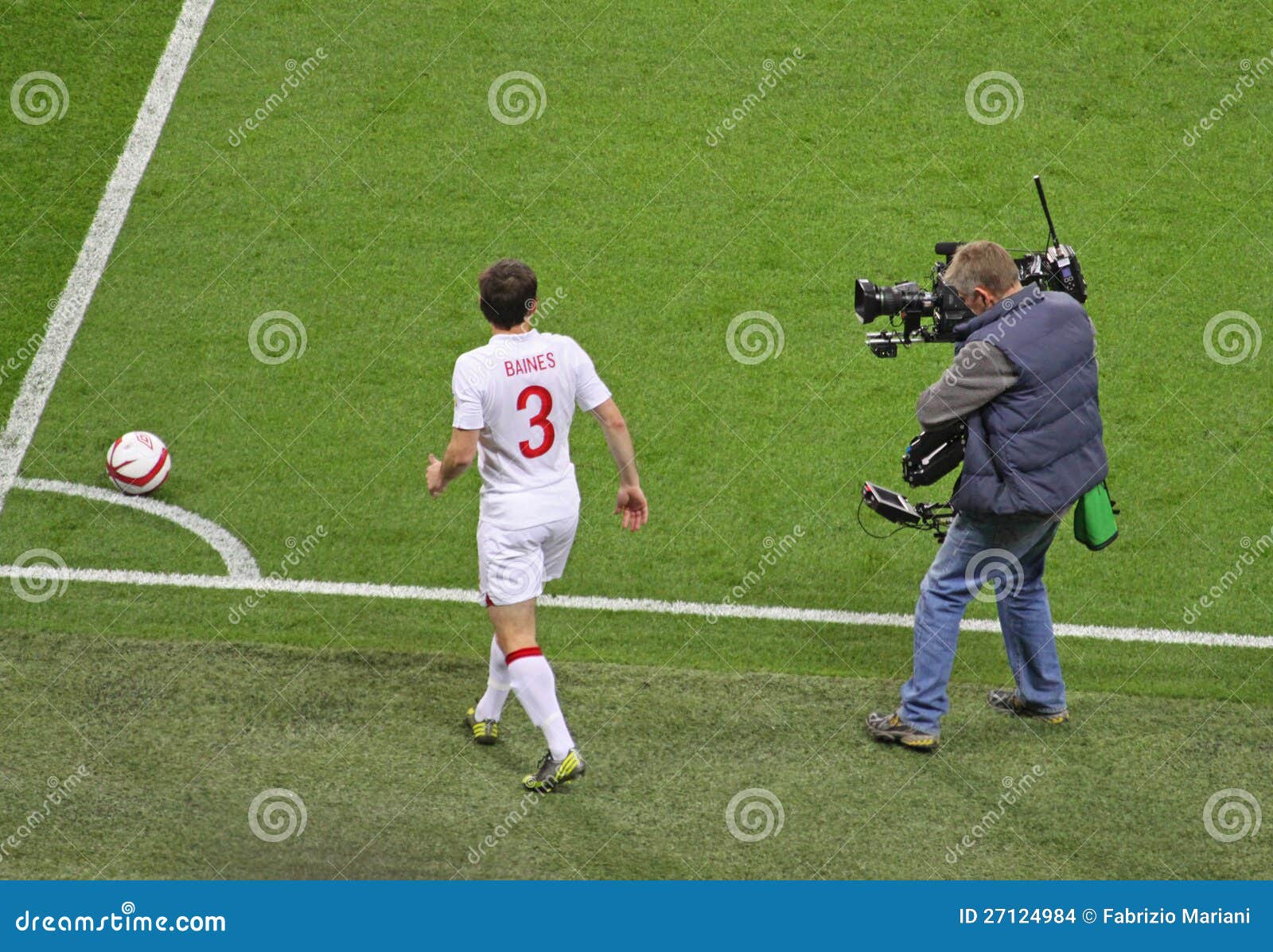 Corner kick on TV editorial stock image. Image of corner - 27124984