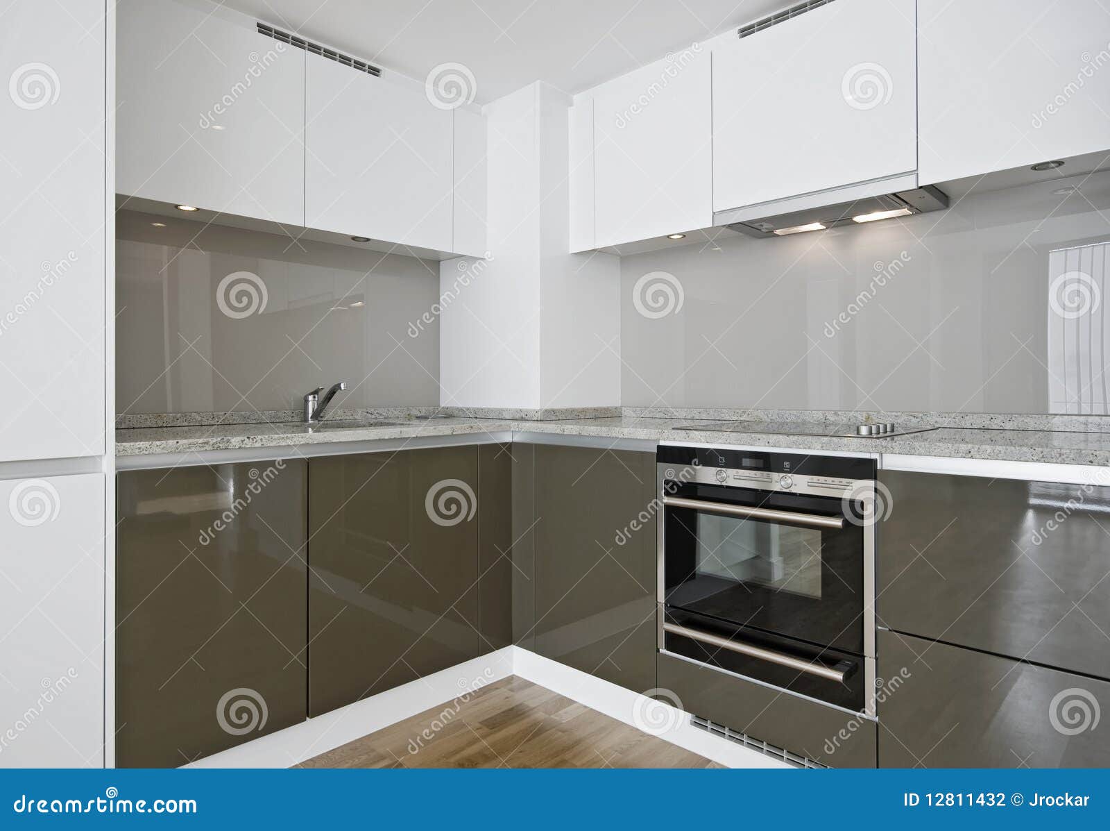 Corner Kitchen Unit Stock Photo Image Of Domestic Hood 12811432