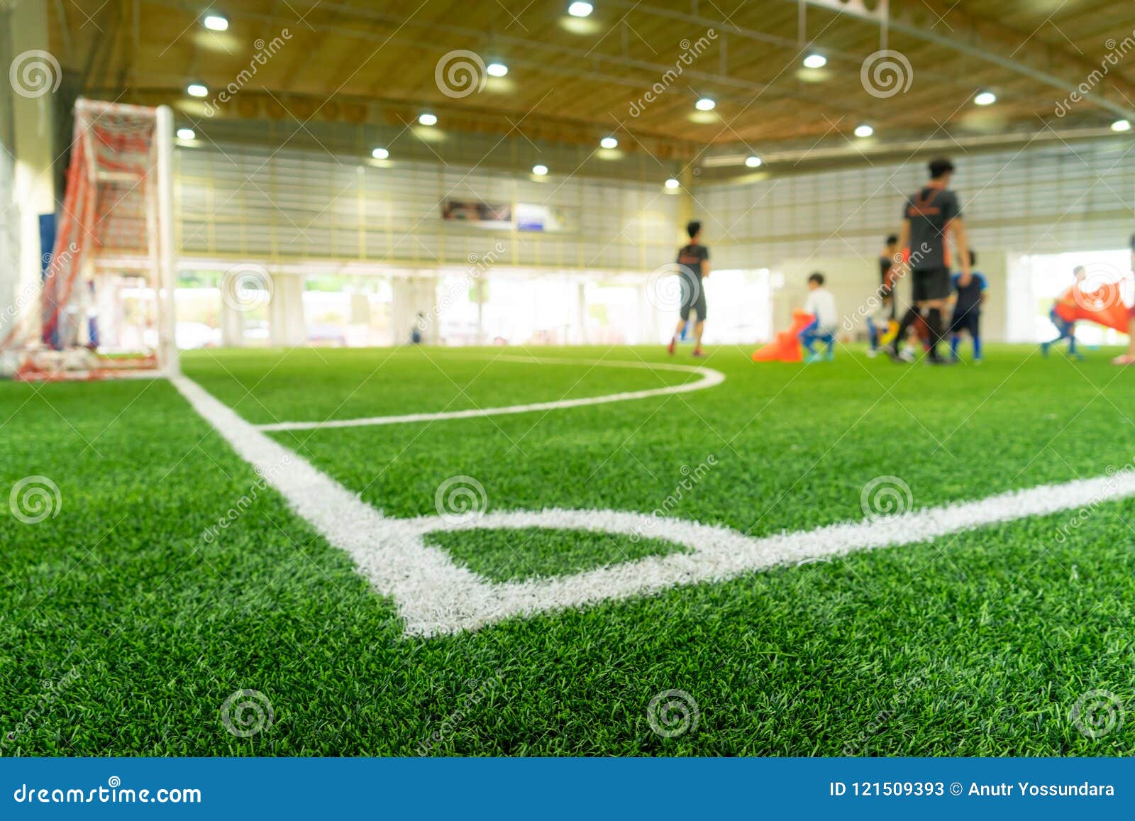 Indoor Football Futsal Training For Children. Soccer Training Dribbling ...