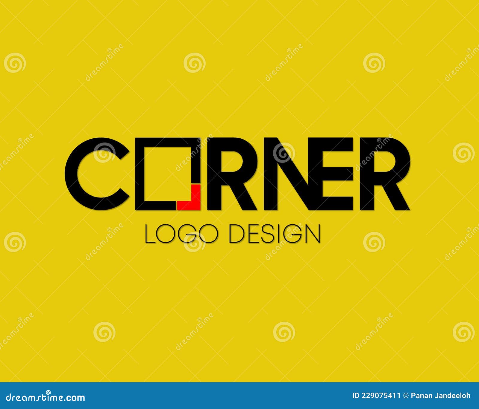 Corner Logo Template Design Vector Stock Vector Illustration of