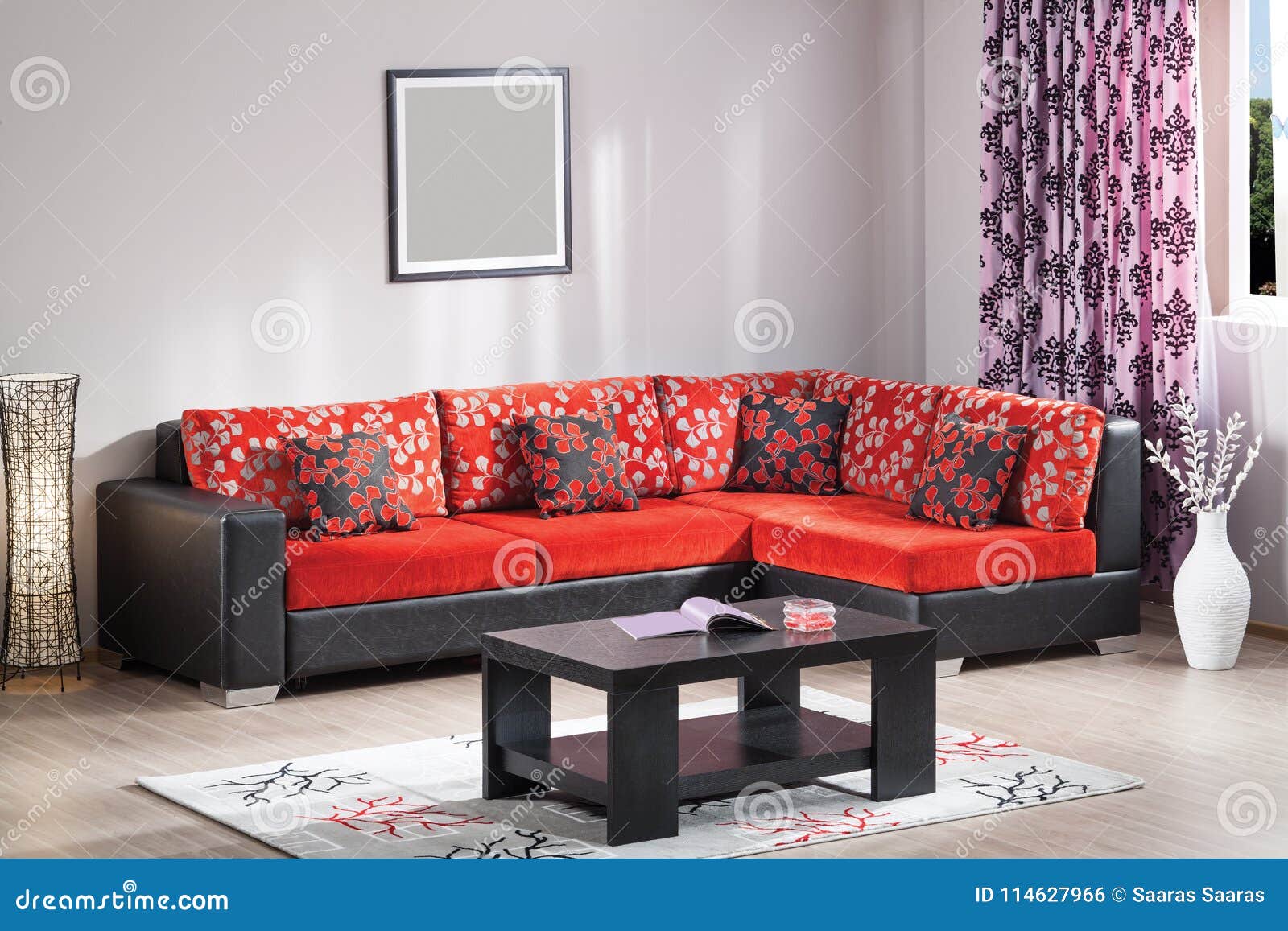 Corner sofa for home stock photo. Image of lifestyles 114627966
