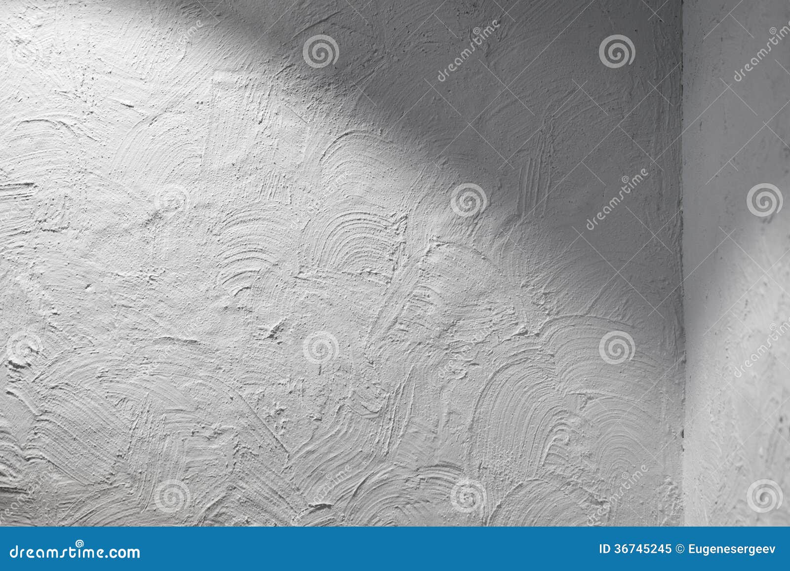 Corner Of Walls With White Stucco Stock Image Image Of