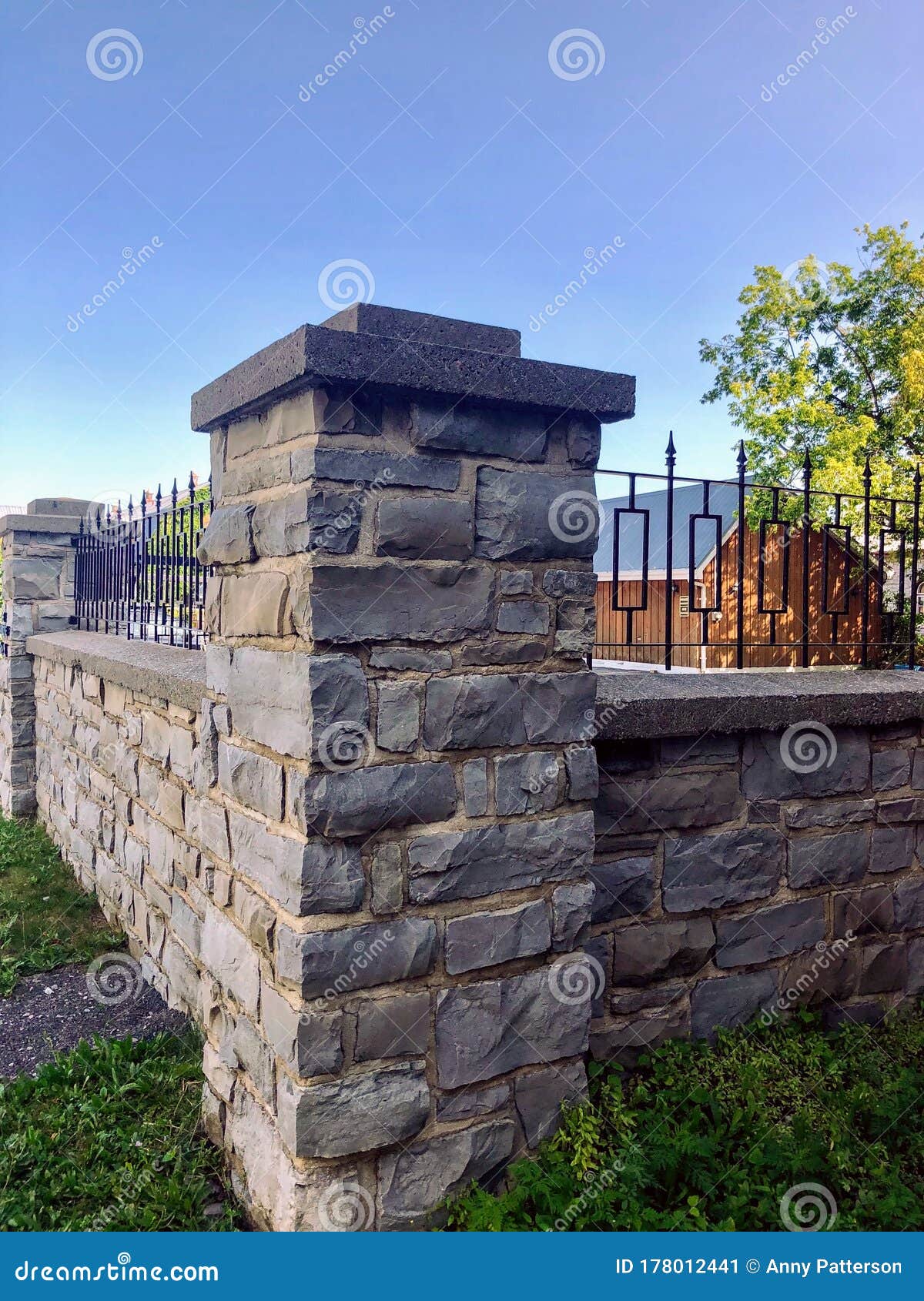 Cornered stock image. Image of cornered, post, brick 178012441